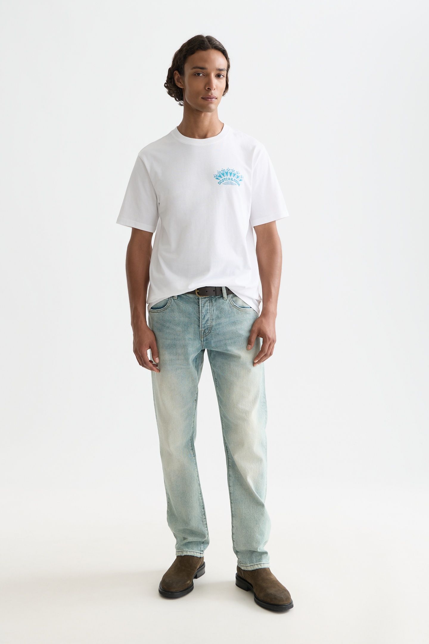 FRONT AND BACK ARTWORK REGULAR-FIT T-SHIRT WHITE/PASTEL 3