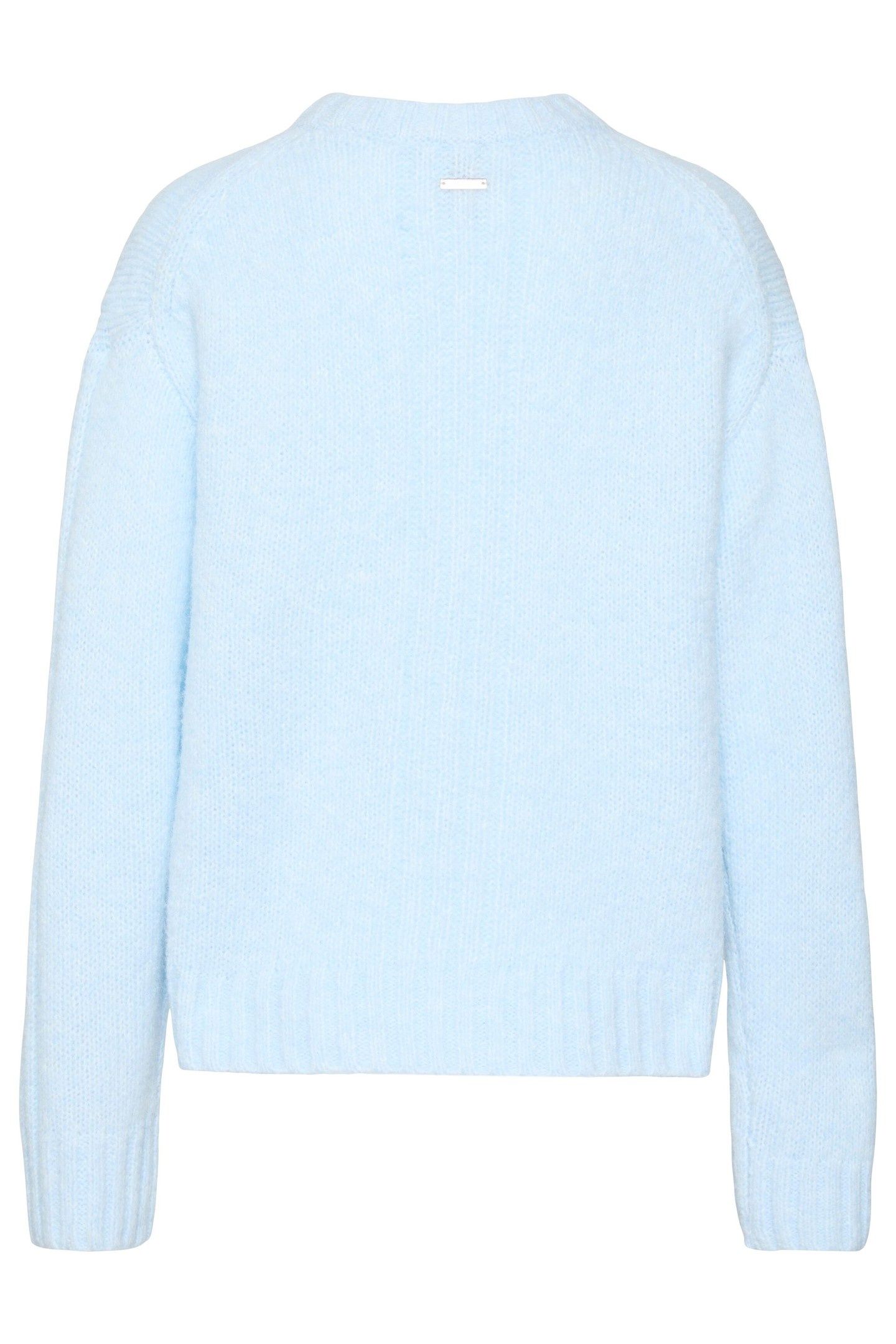 BRUSHED WOOL BLEND PULLOVER KEEPSAKE BLUE 2