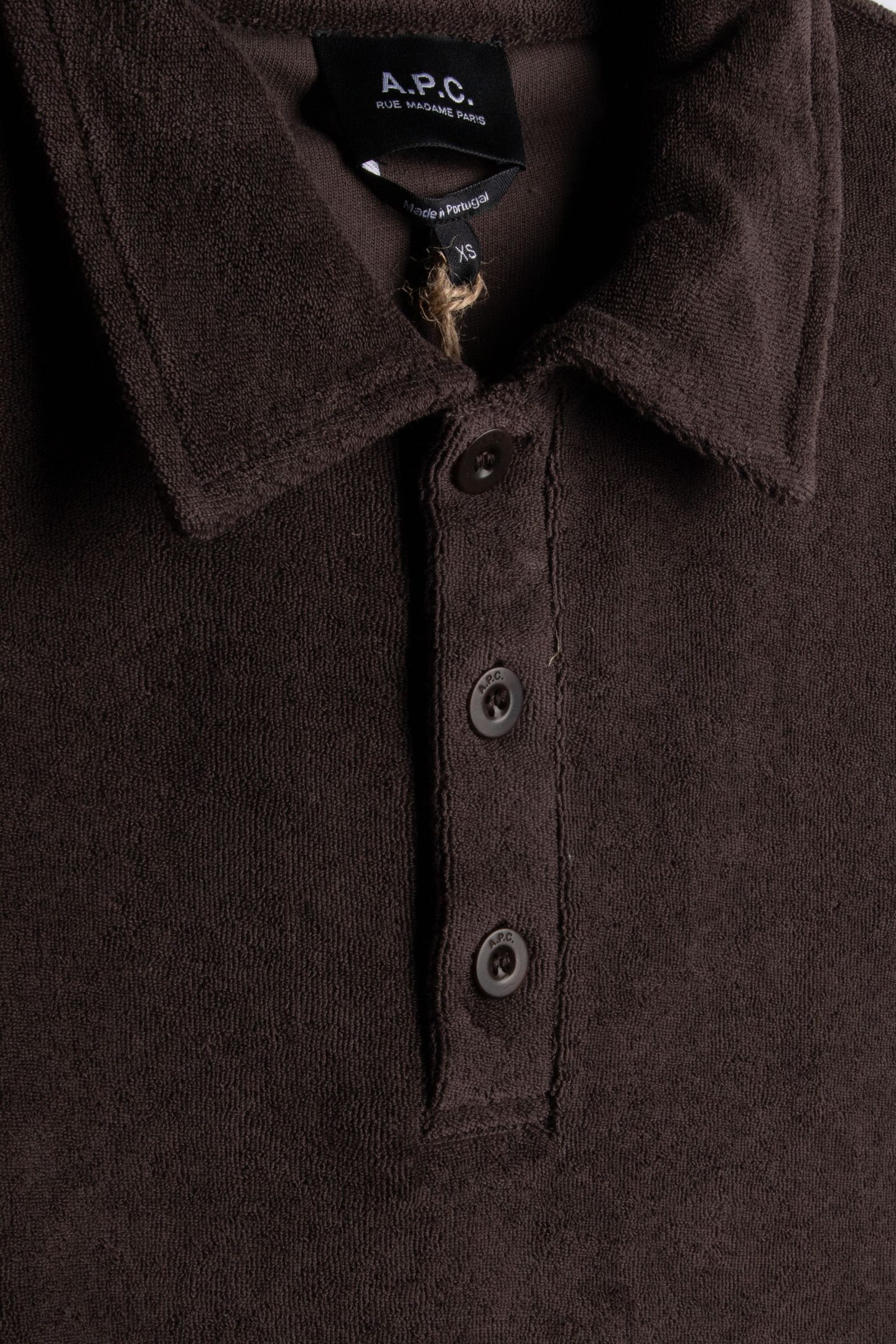 UNISEX POLO SHORT SLEEVE BROWN 7