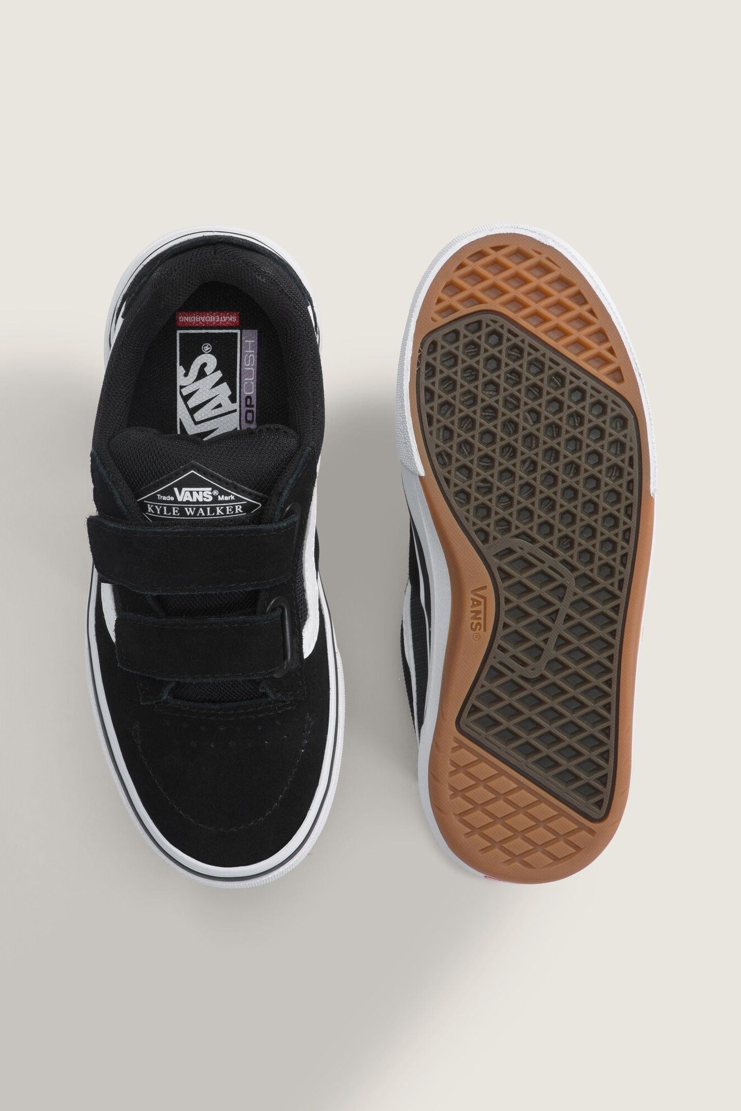 YOUTH UNISEX SKATE KIDS KYLE WALKER WAFFLECUP V BLACK/WHITE 5