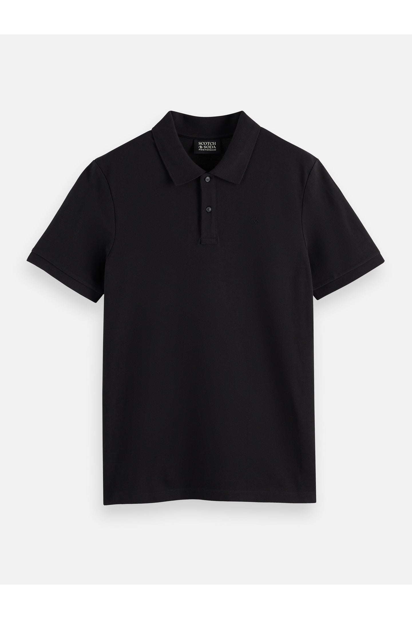 CHEST LOGO REGULAR-FIT PIQUE POLO BLACK 4