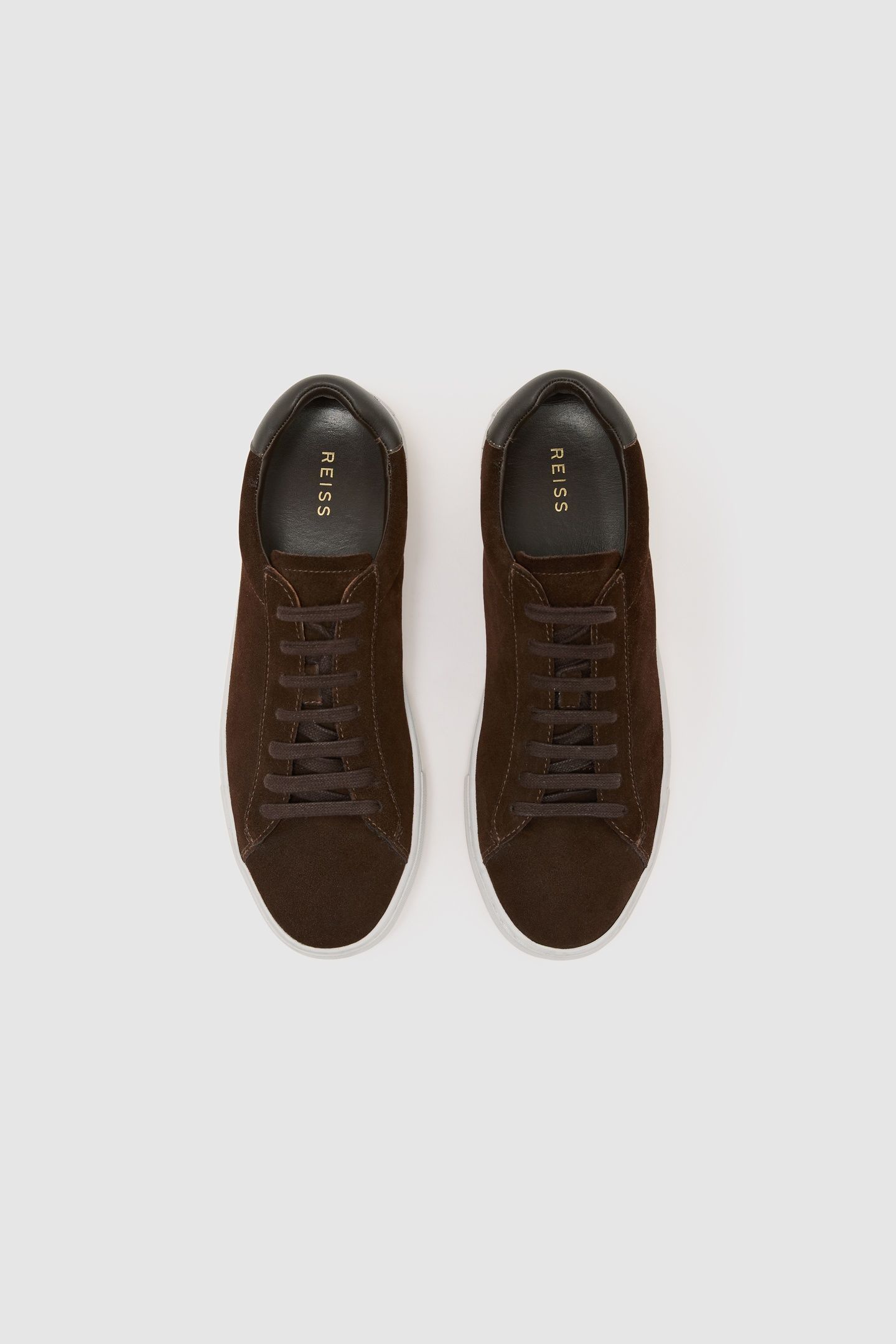 NUBUCK LOW TOP TRAINER CHOCOLATE BROWN 3