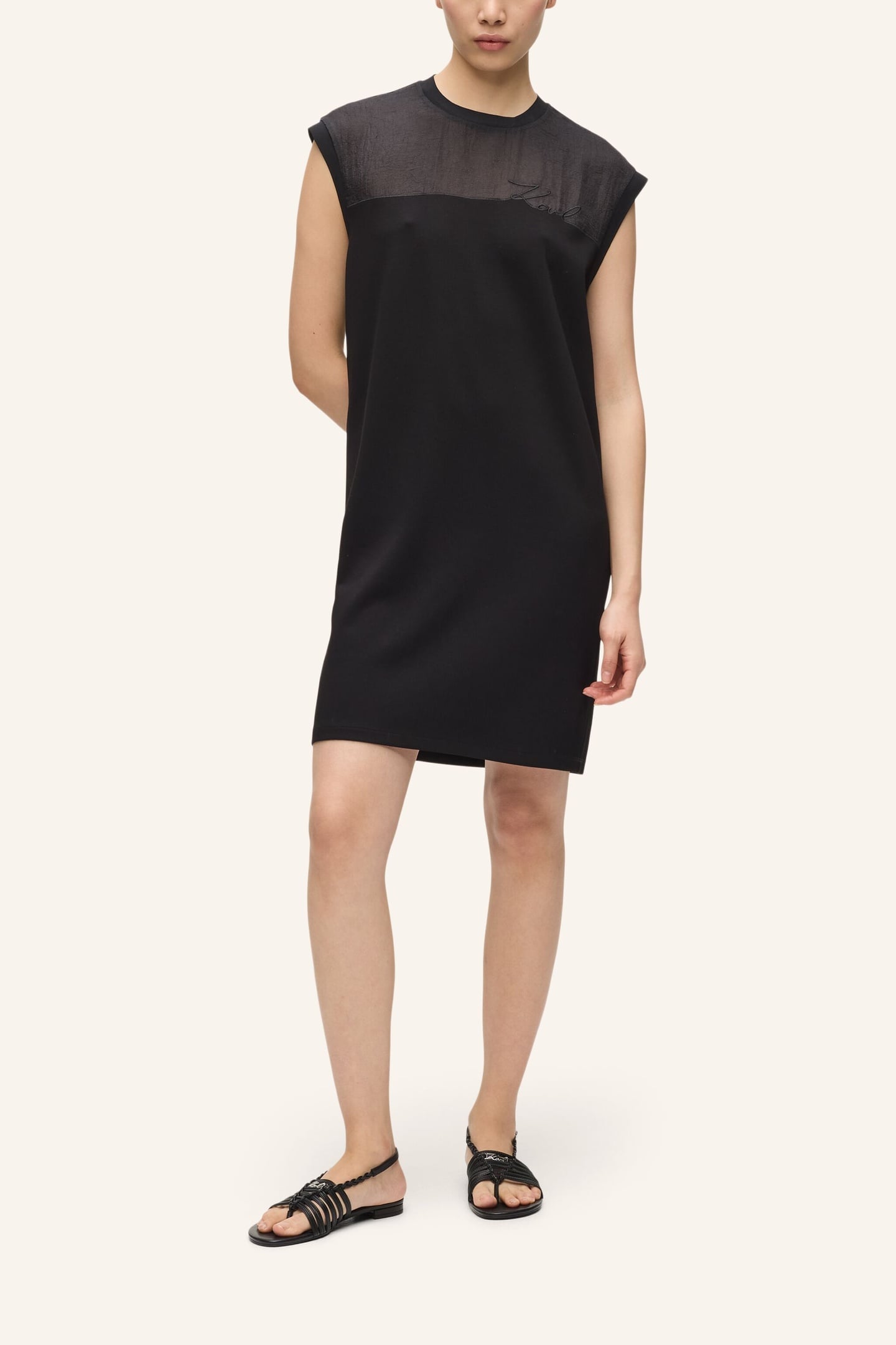 SIGNATURE T-SHIRT DRESS BLACK 1