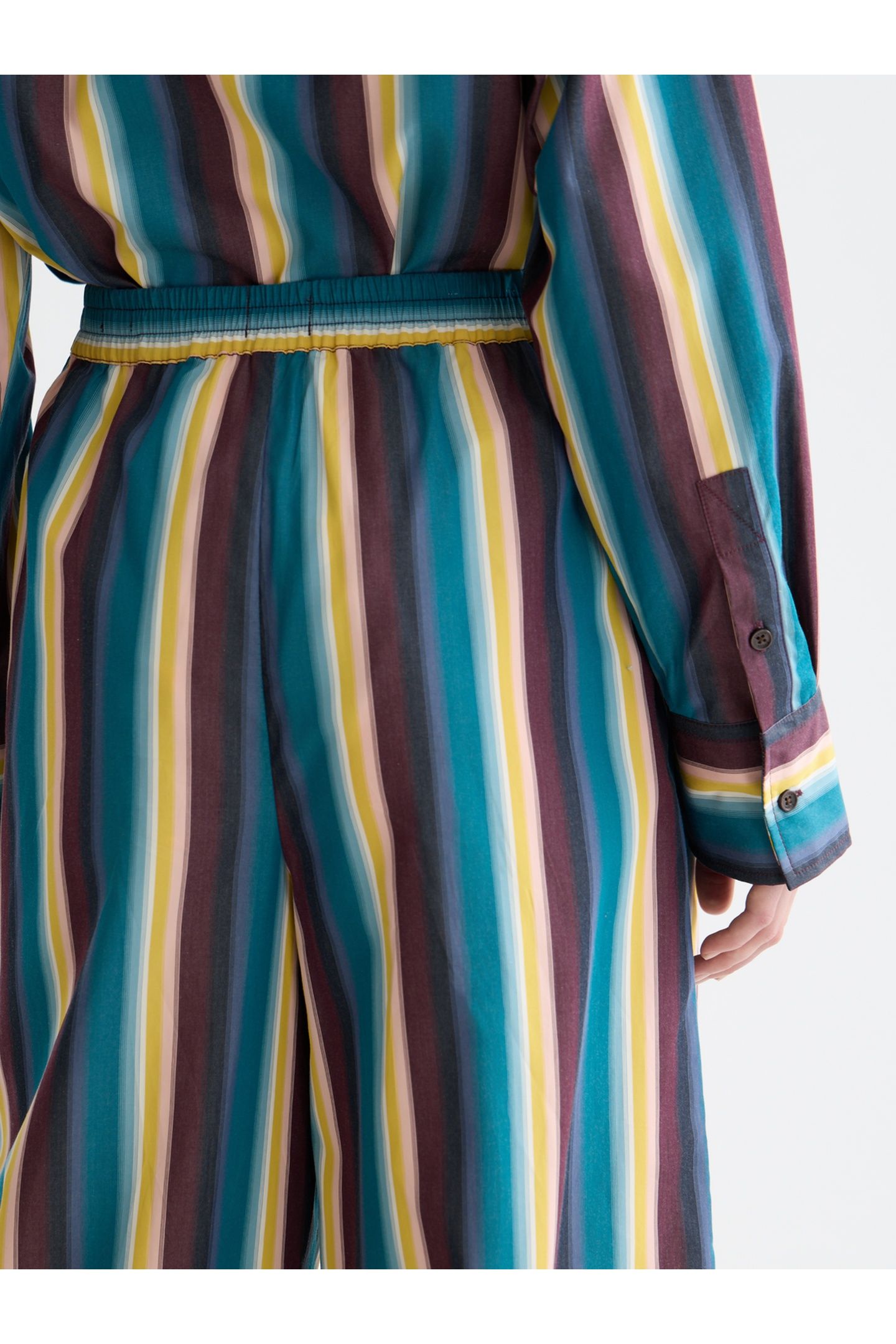ELENI - HIGH RISE WIDE LEG STRIPED PANTS EL COSMICO STRIPE D 6