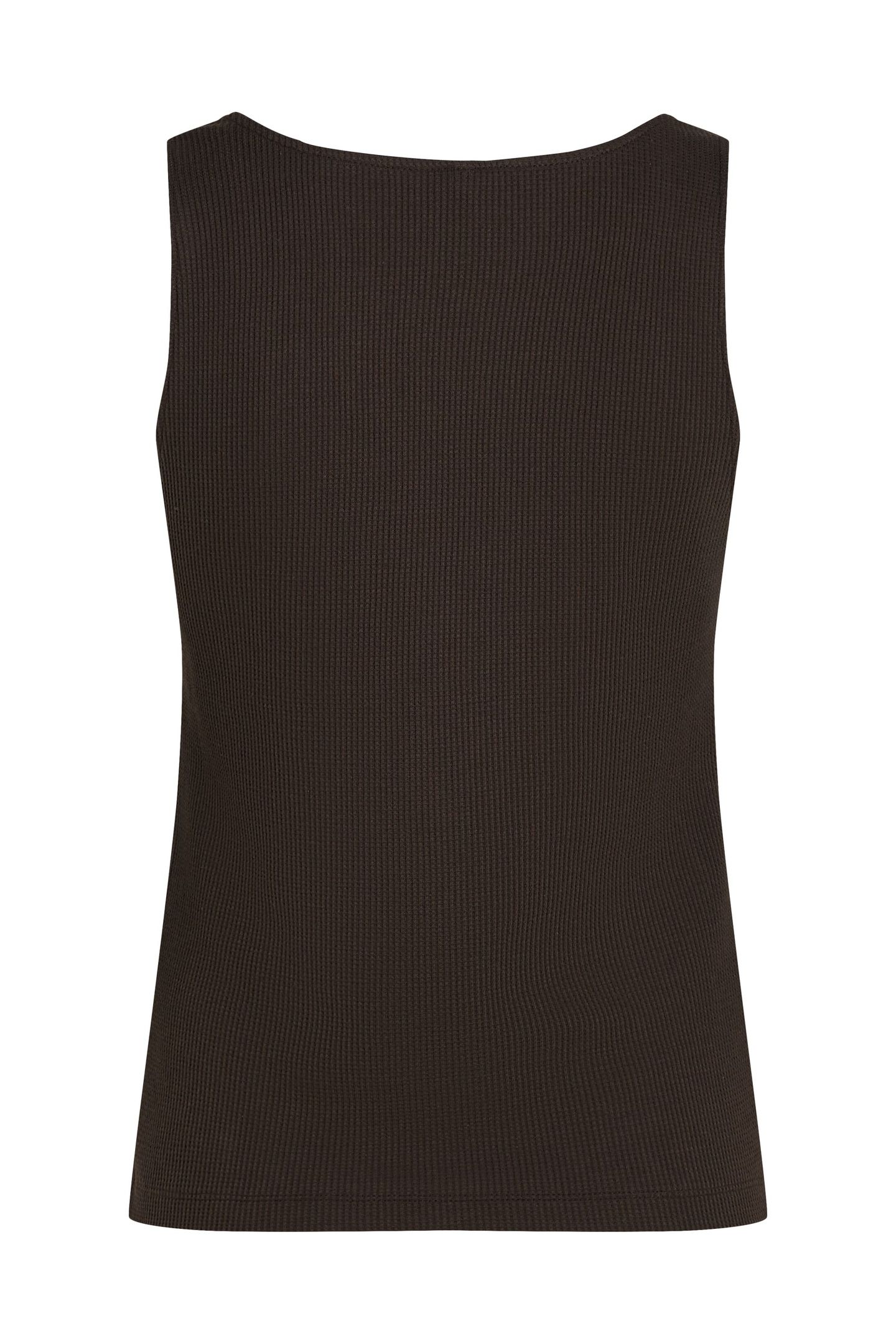 HOTEL KARL WAFFLE TANK TOP BLACK COFFEE 5