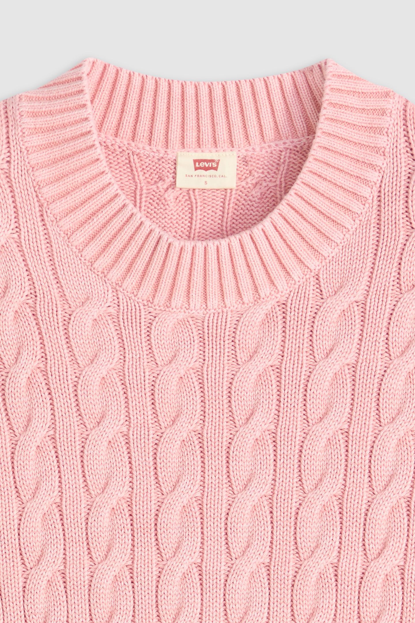 BOYFRIEND CABLE CREWNECK PULLOVER 5