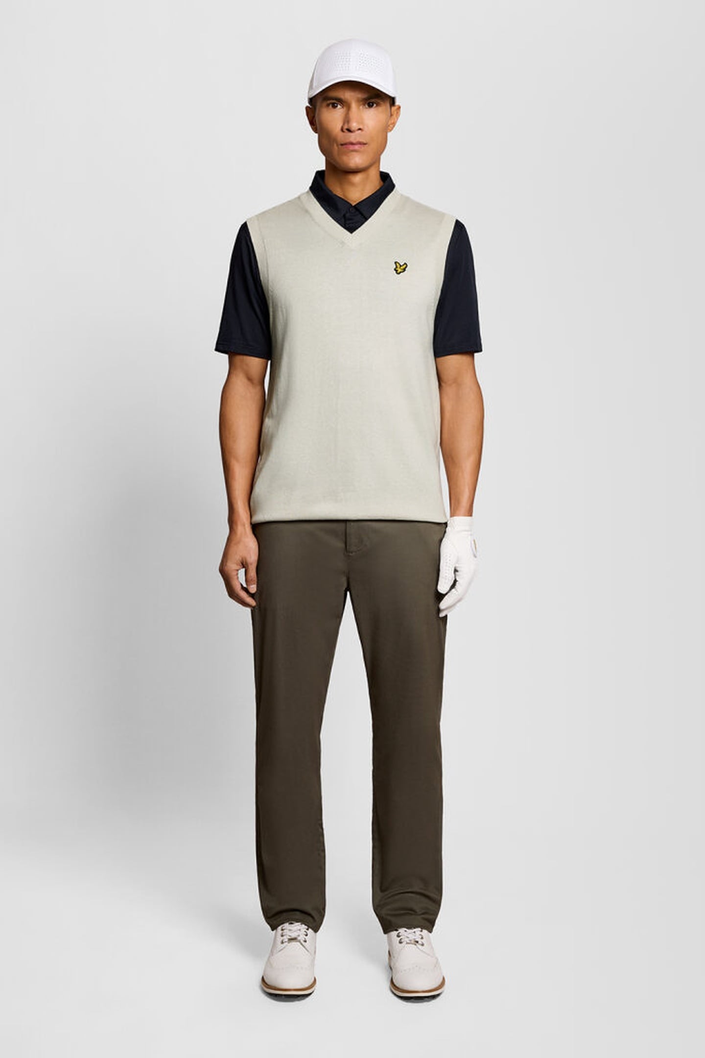 GOLF V NECK LIGHT WEIGHT VEST CLOUD 3