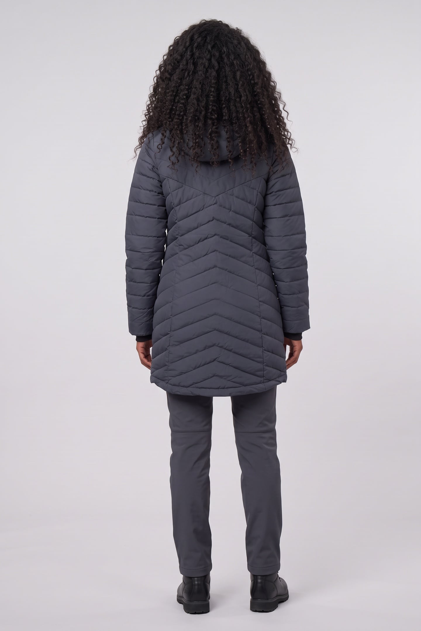 LINDEN DOWN W COAT EBONY BLUE 2