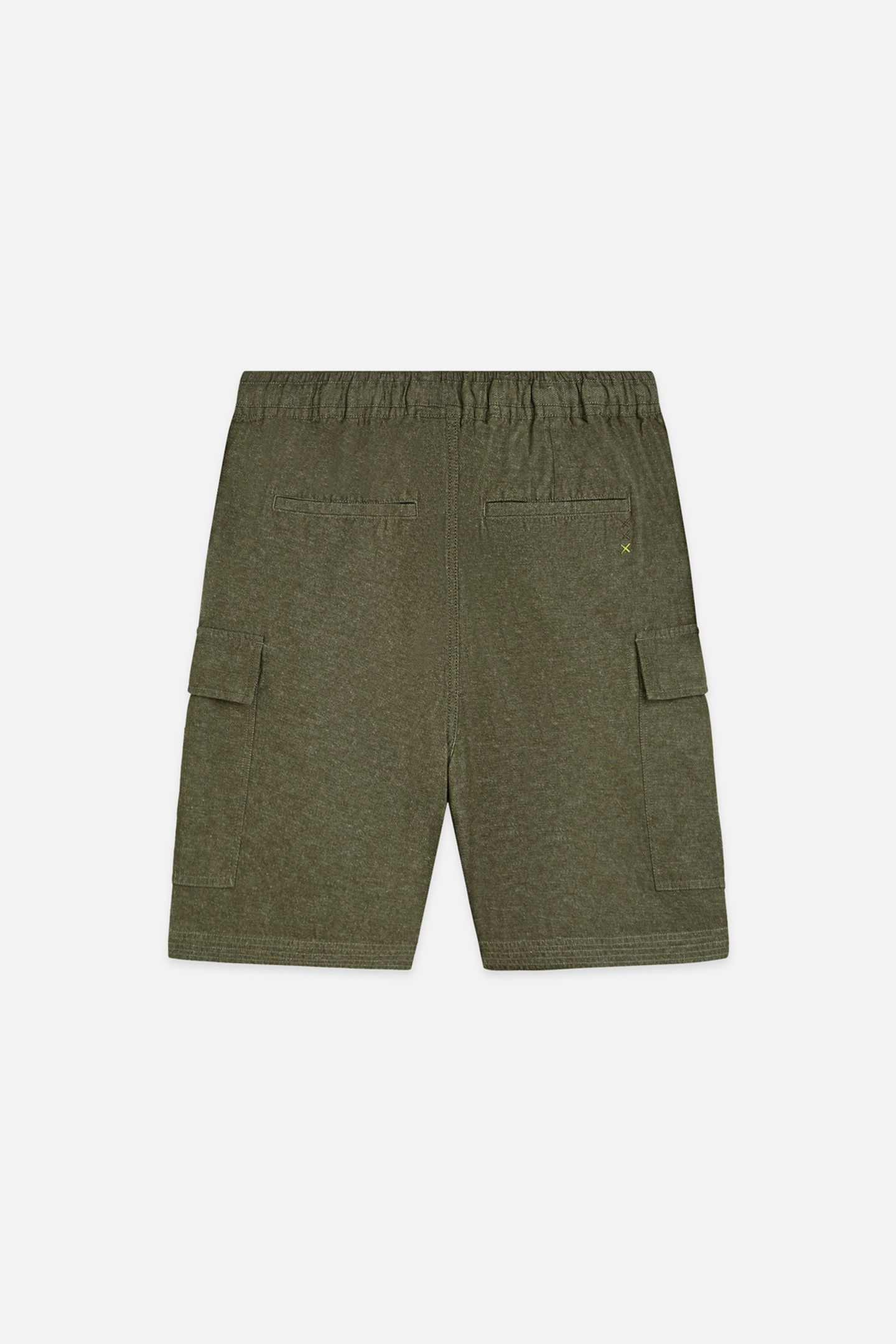 LINENBLEND RELAXEDFIT CARGO BERMUDA SHORTS DARK GREEN 5