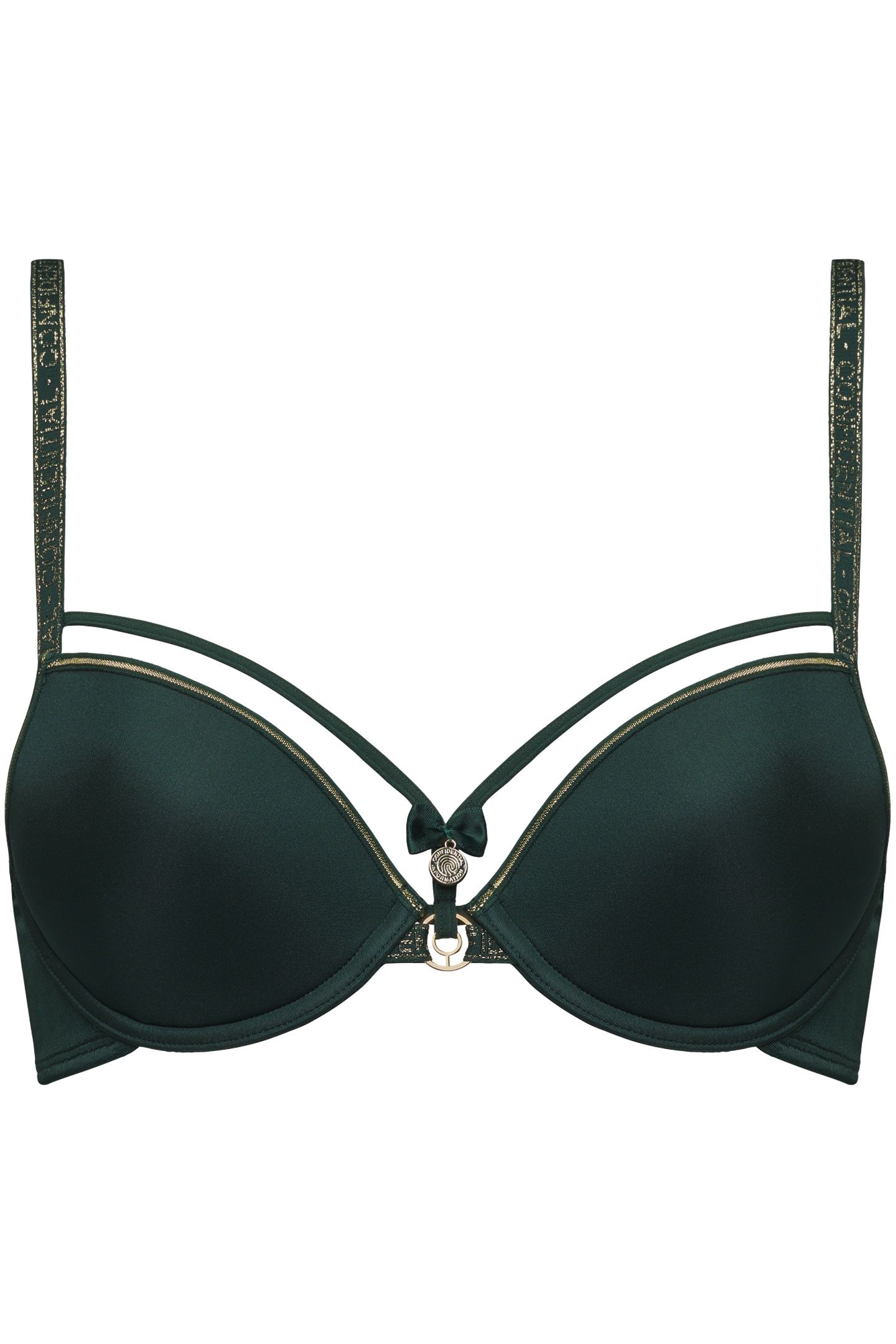SPACE ODYSSEY FOREST GREEN PUSH UP BRA 3