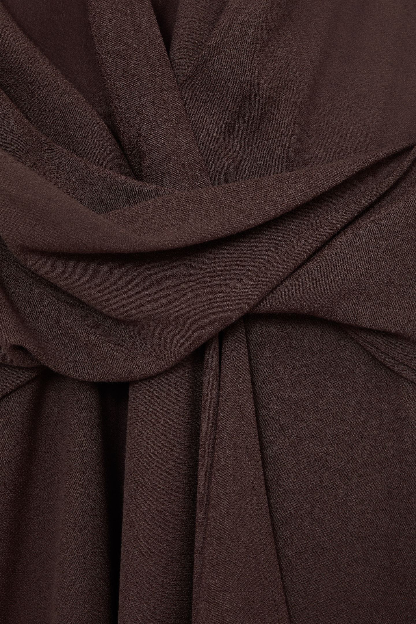 WRAP FRONT DRAPE DRESS BURGUNDY 6