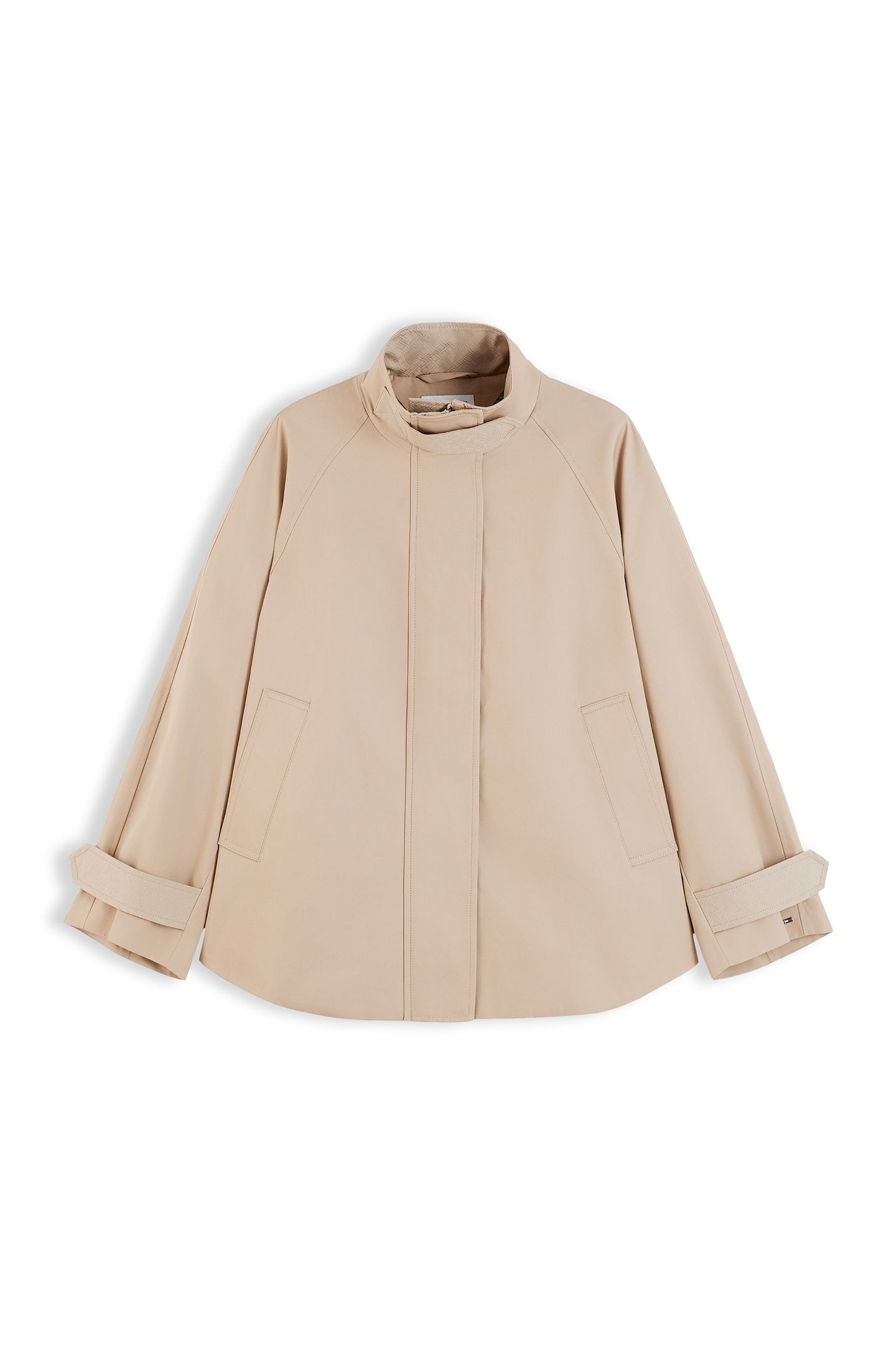 COTTON CAPE COAT BEIGE 4