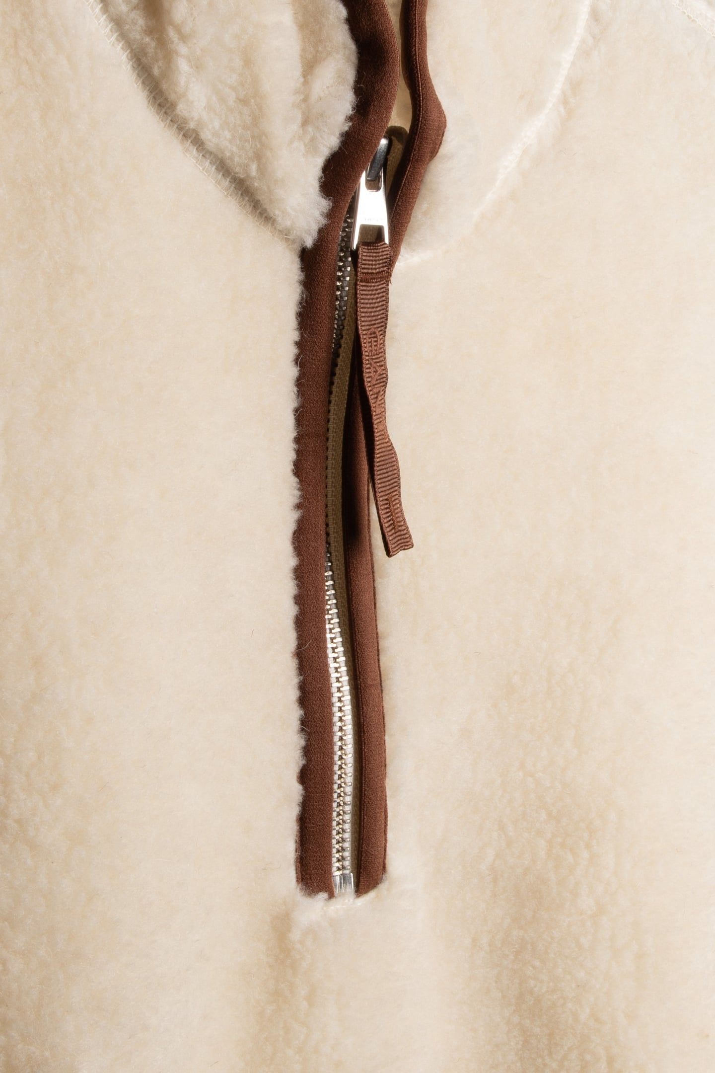 HALF ZIP FLLEECE CREAM 5