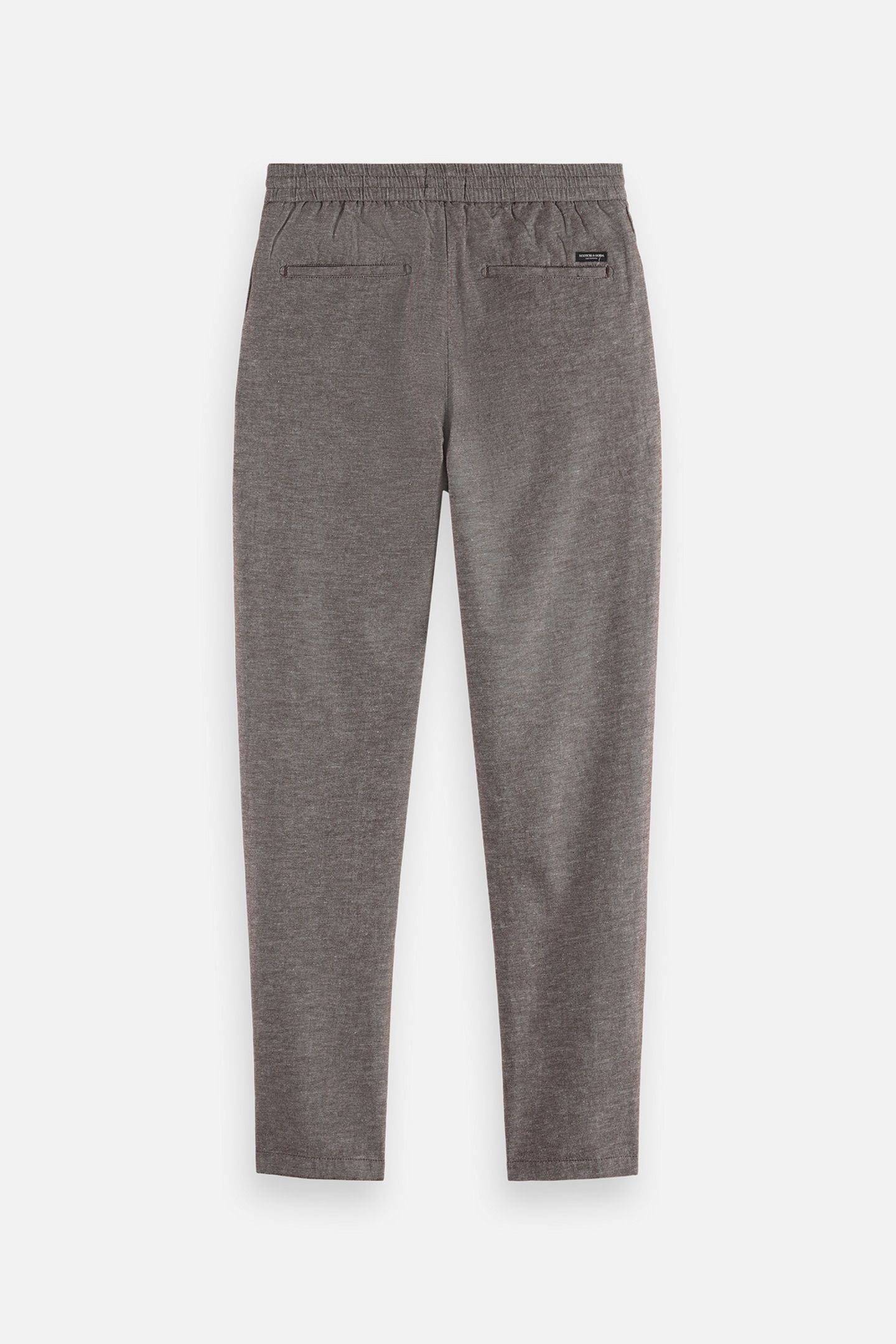 SEASONAL CORE WARREN COTTON LINEN JOGGER DARK BROWN 2