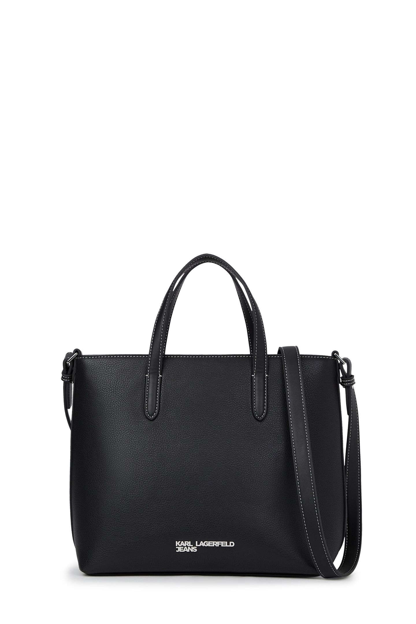 KLJ METAL LOGO MINI TOTE BLACK 2