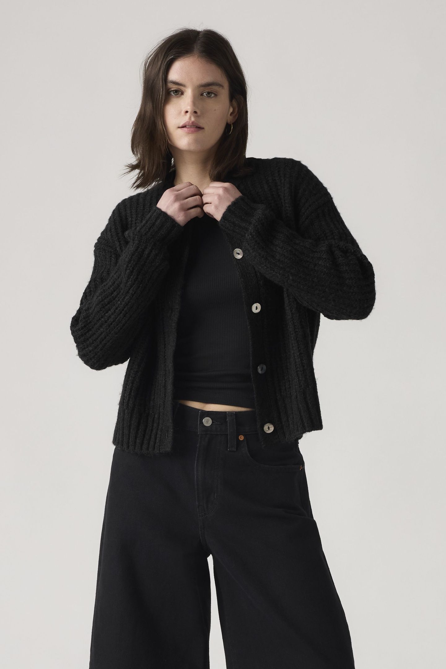 LUNA SHELL BUTTON CARDIGAN 1