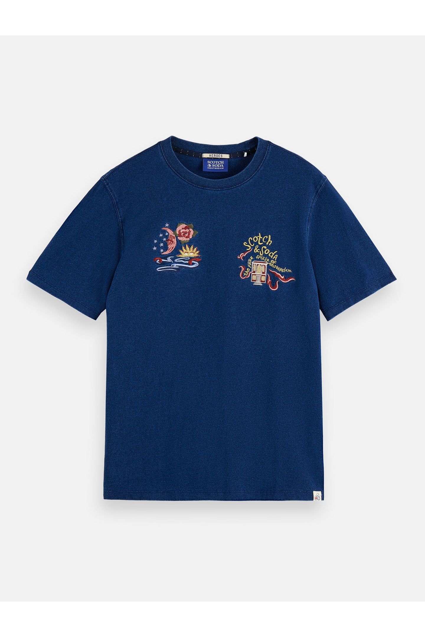 THE 40TH ANNIVERSARY HEROES RELAXED-FIT INDIGO T-SHIRT NAVY 4