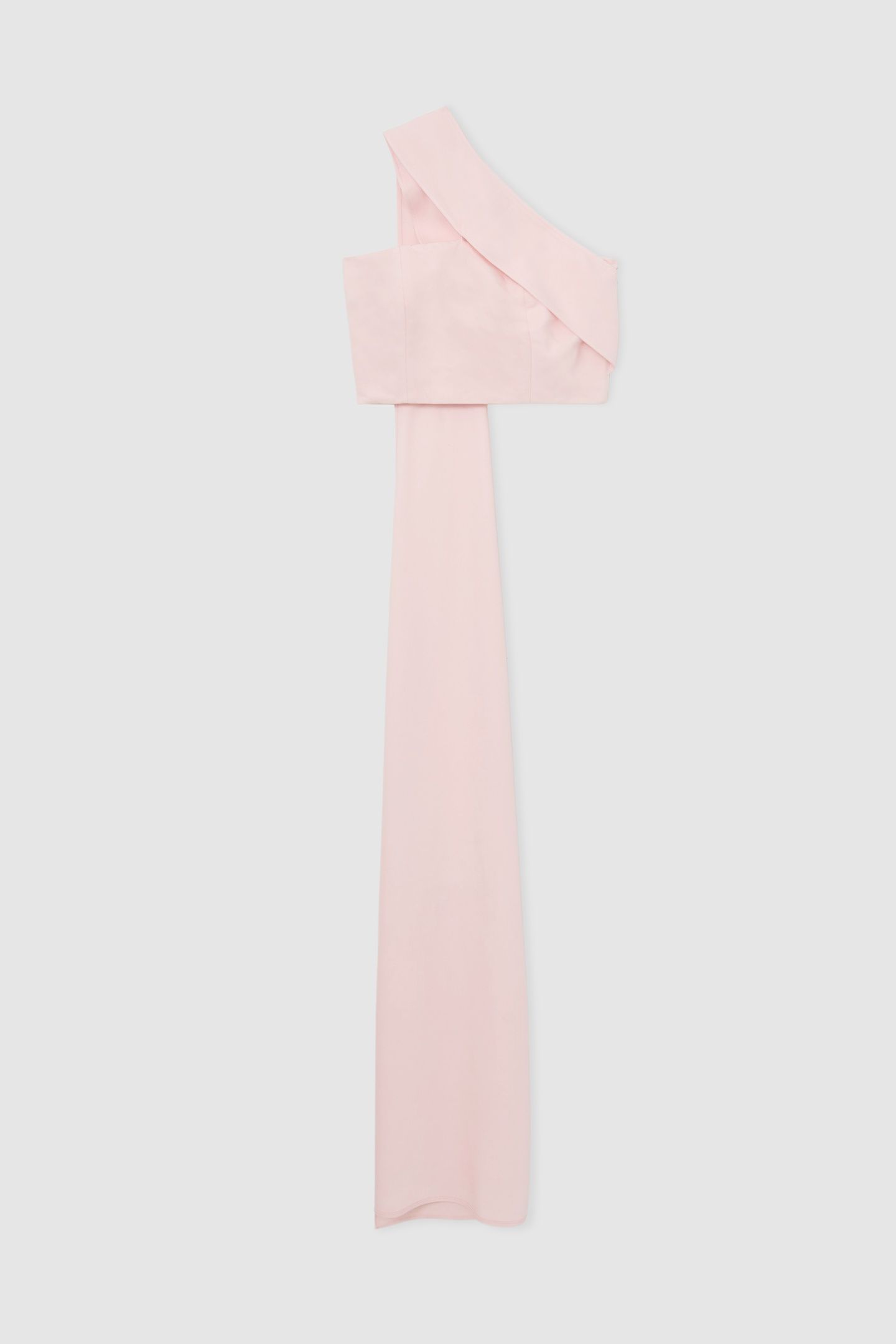 ONE SHOULDER COORD TOP PALE PINK 3