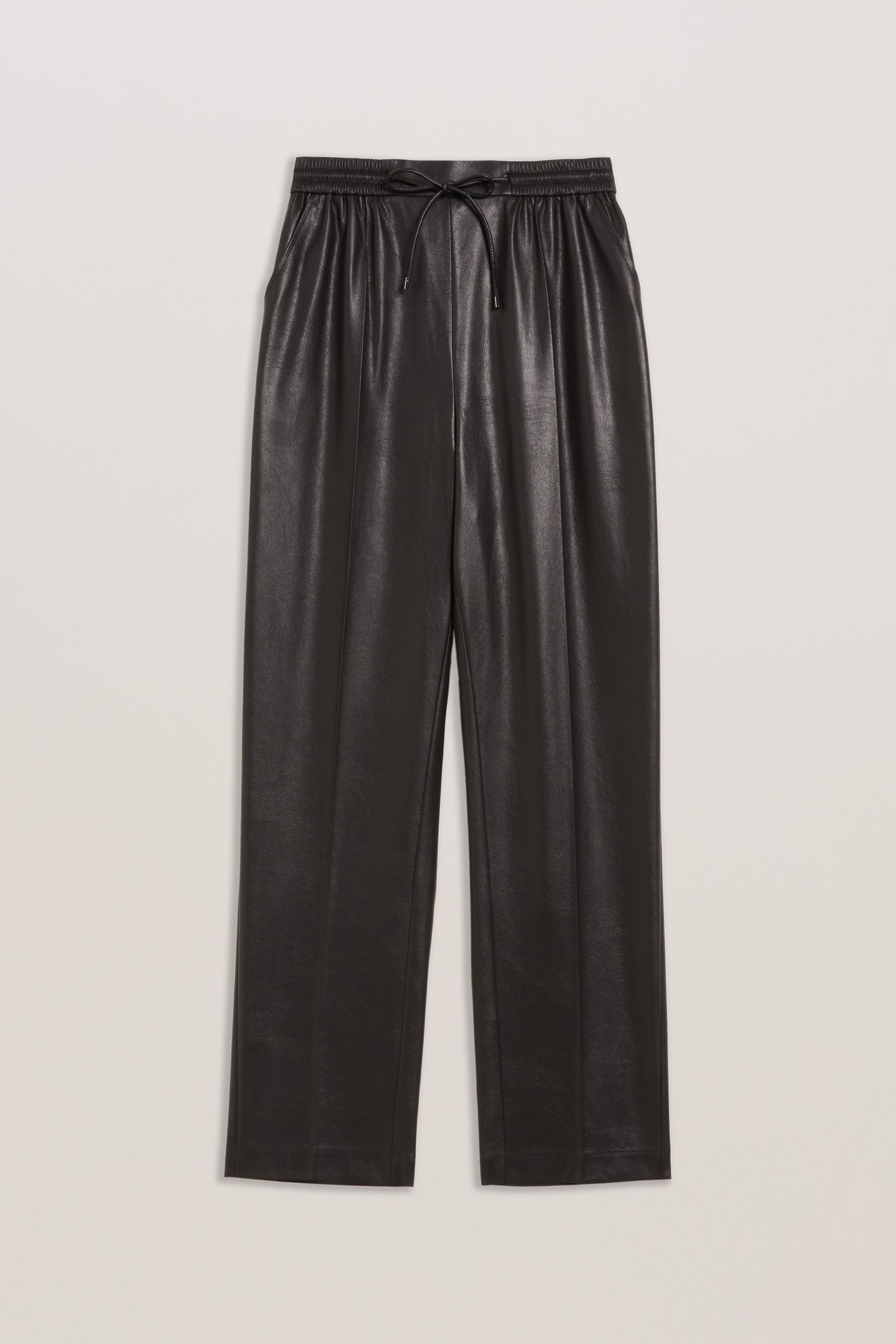 CHARROS FAUX LEATHER SLIM FIT JOGGER BLACK 3
