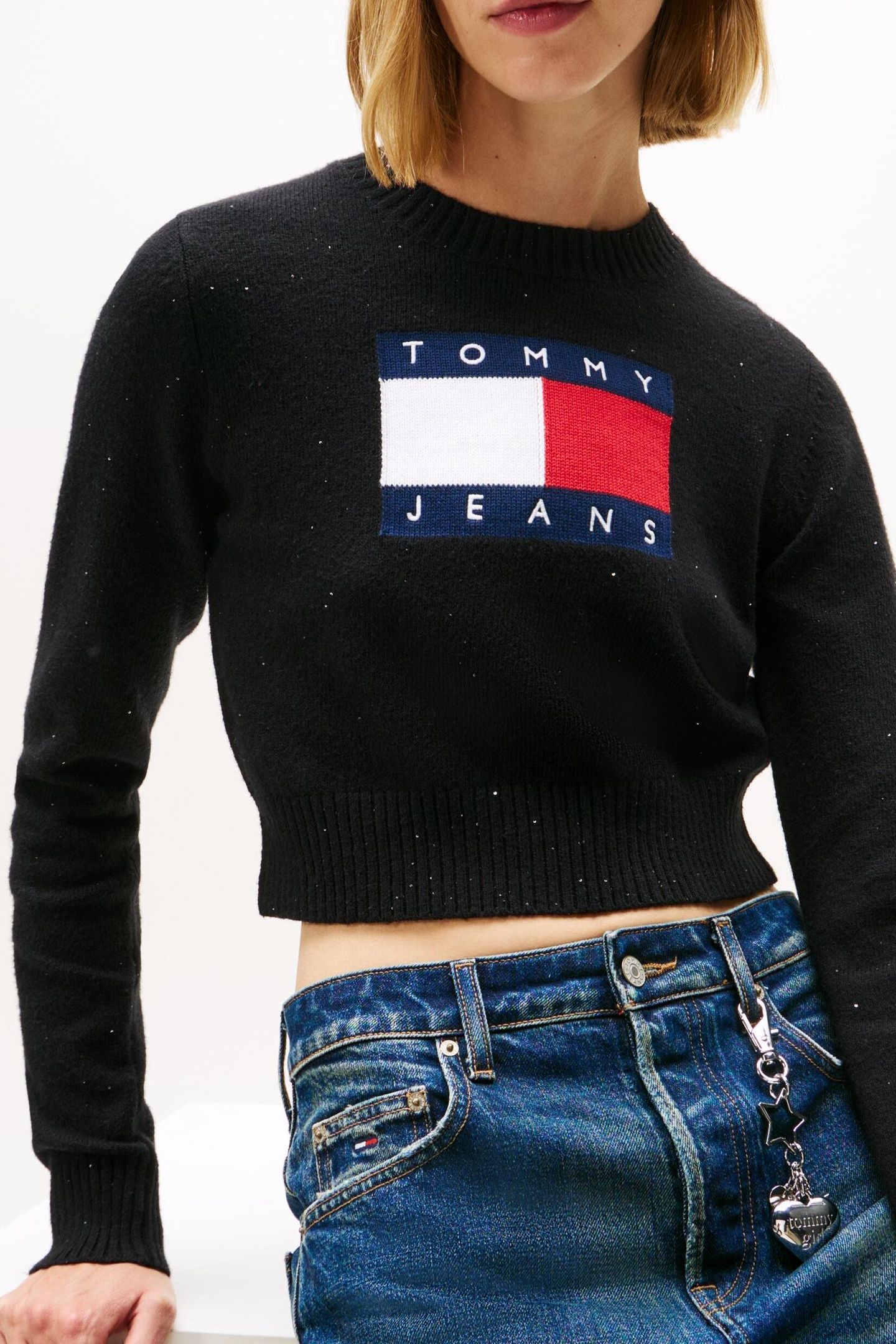 TJW SPARKLE FLAG SWEATER BLACK 7