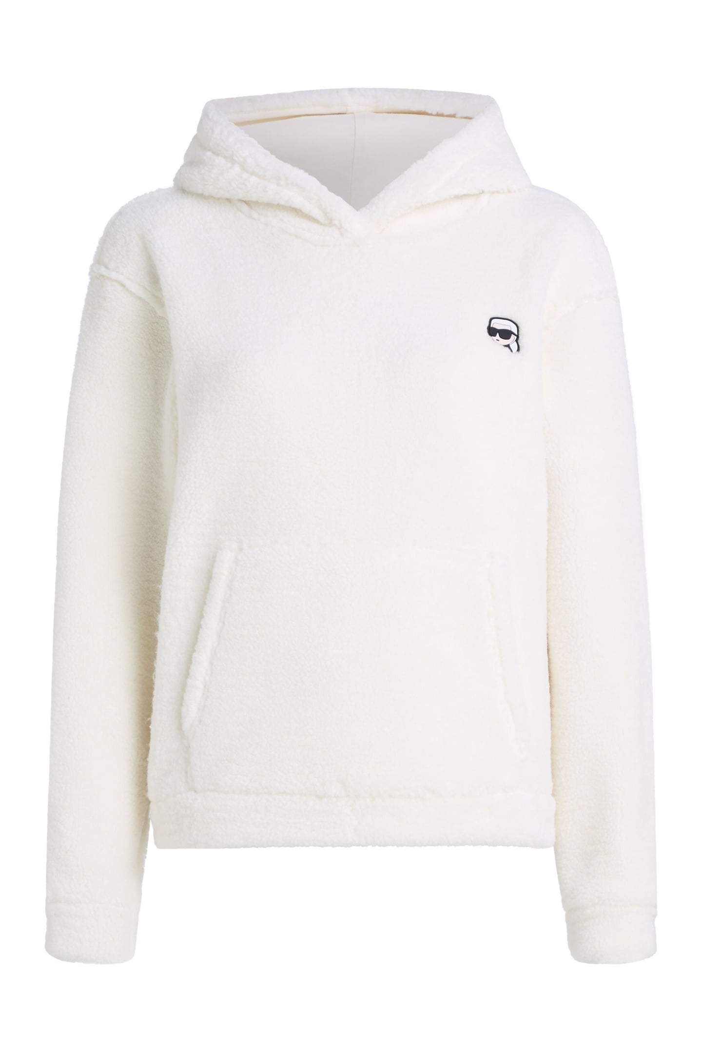 IKON PATCH TEDDY HOODIE CANNOLI CREAM 4