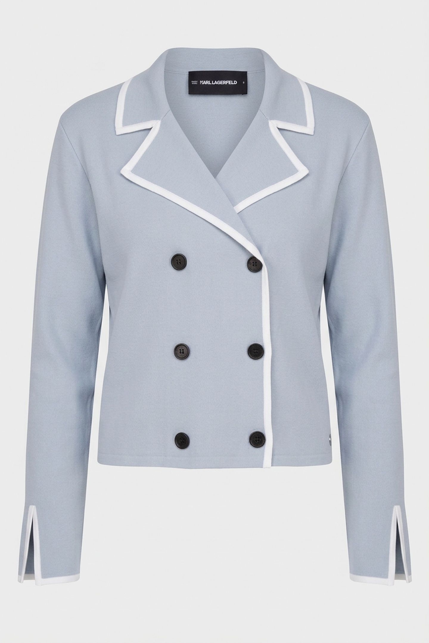 CONTRAST KNIT CARDIGAN KENTUCKY BLUE-PRISTINE 3