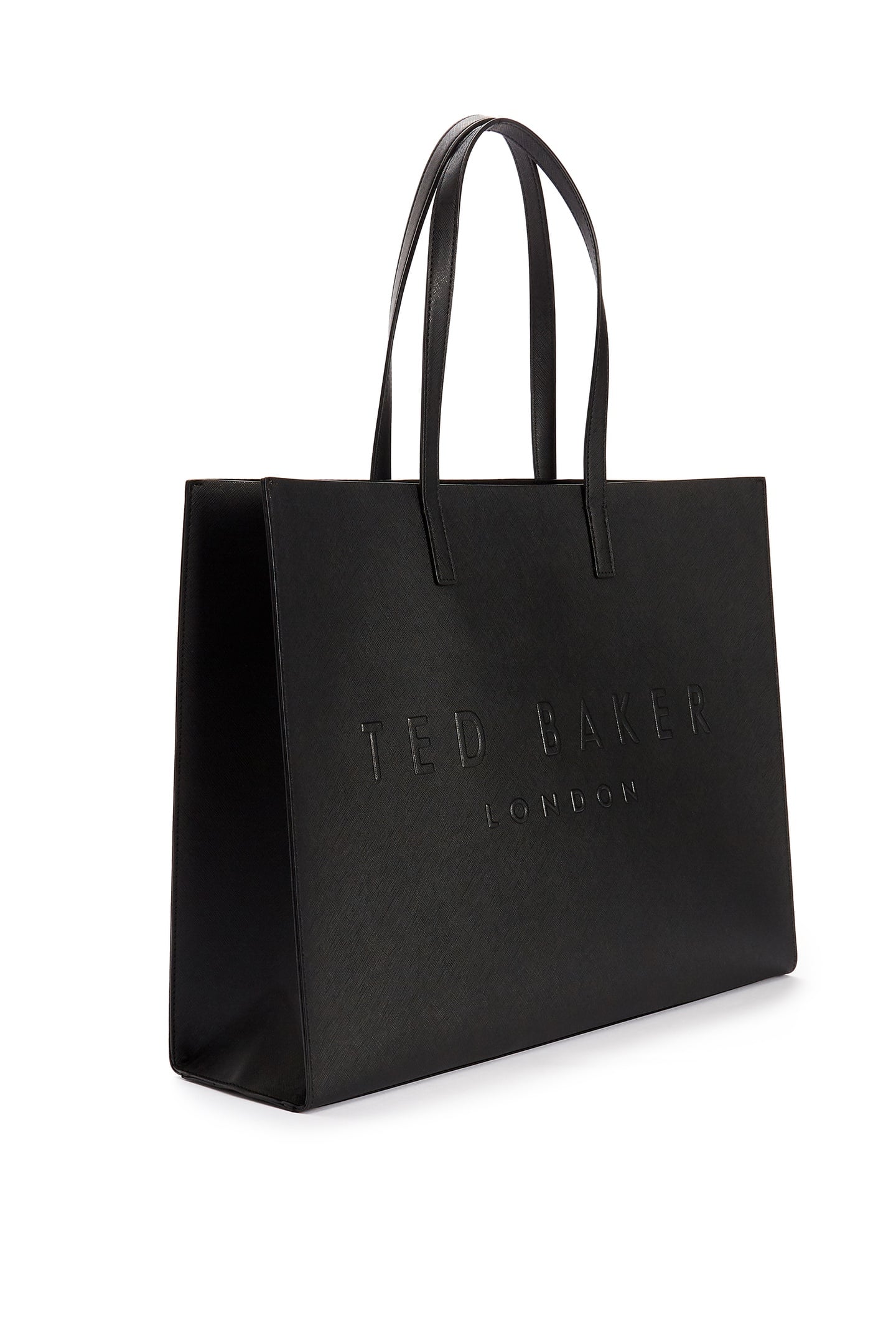 CROSSHATCH EAST WEST ICON BAG BLACK 2