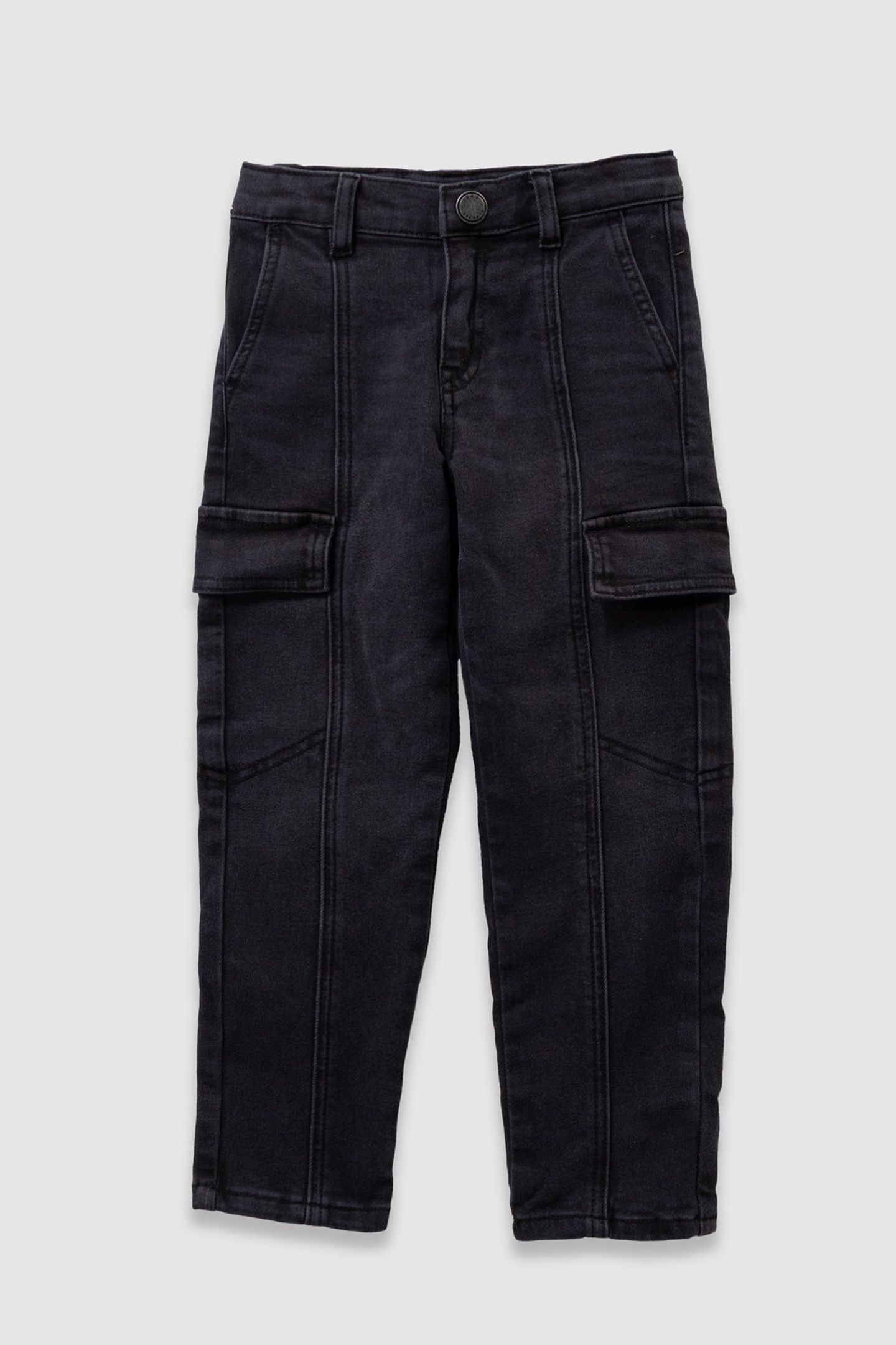 BOYS’ GREY CARGO-STYLE RELAXED JEANS 1