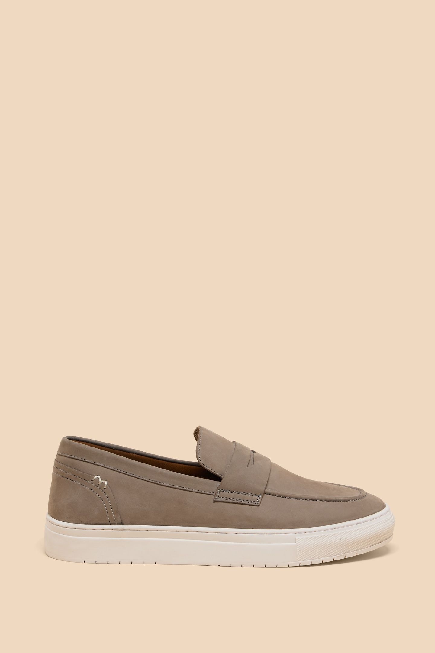 LENNY LEATHER LOAFER MID GREY 1
