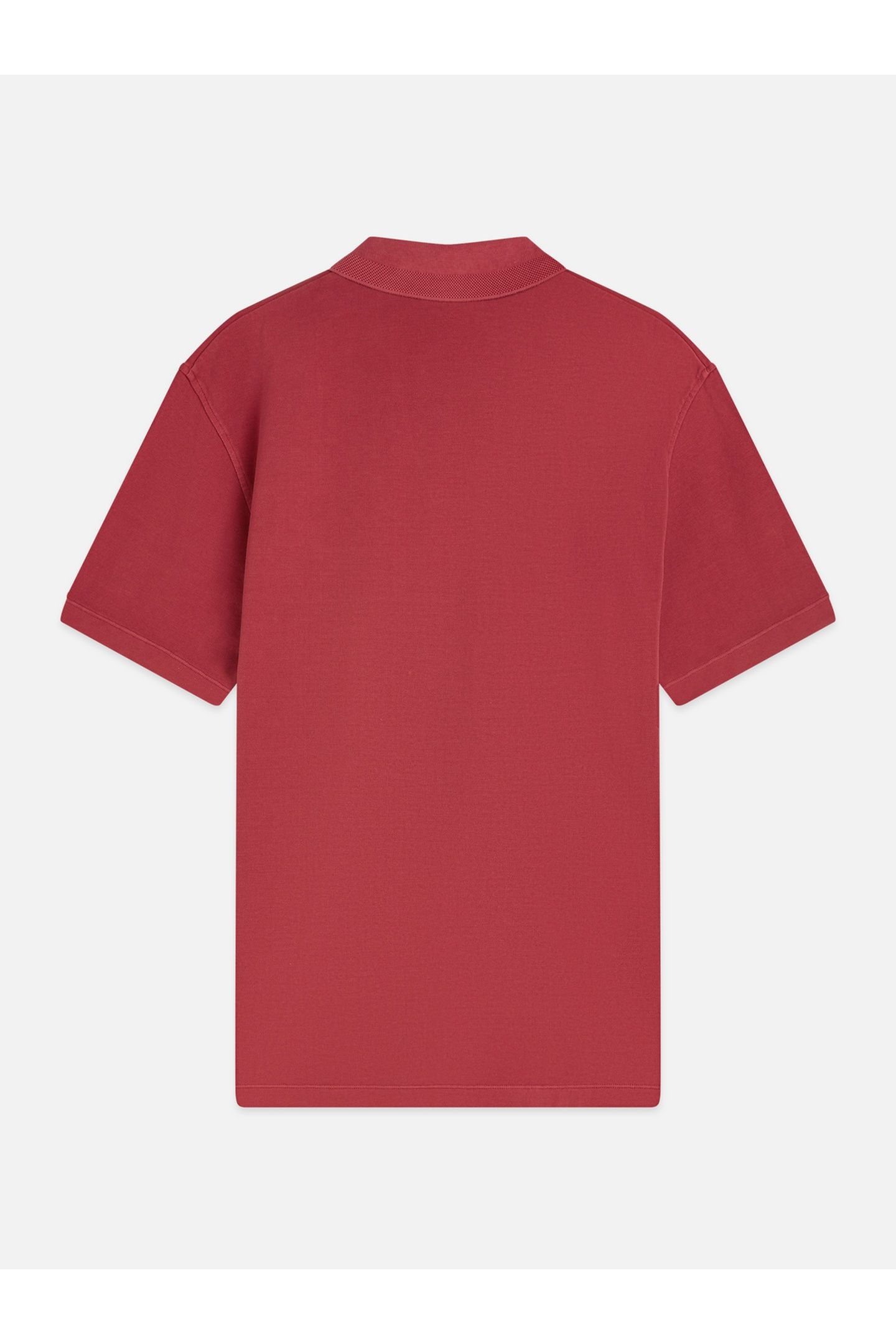 3 CROSSES PIQUE RELAXEDFIT GARMENTDYED POLO RED 5