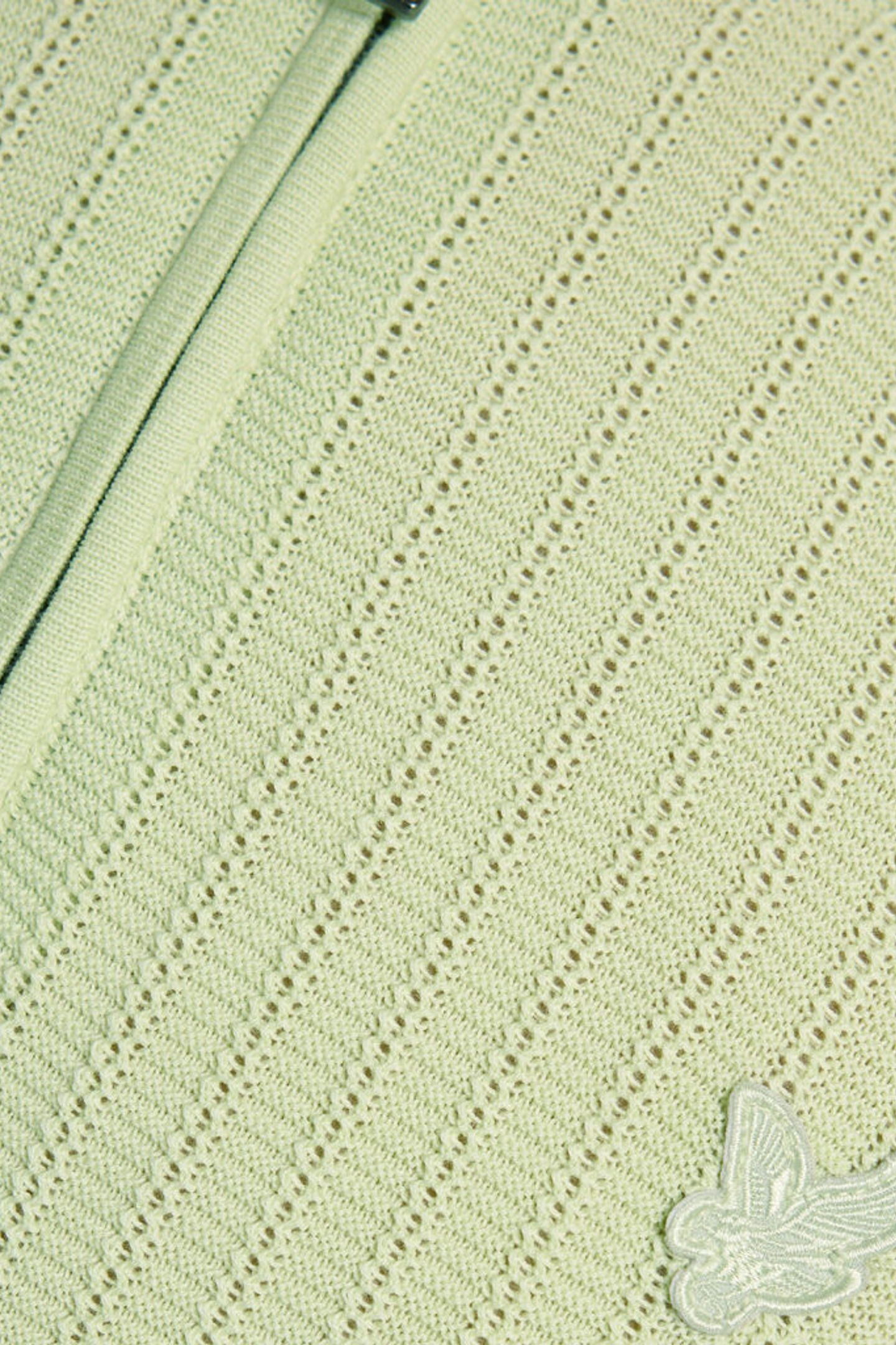SUPERFINE KNITTED BOMBER POLO TENDER GREENS 6