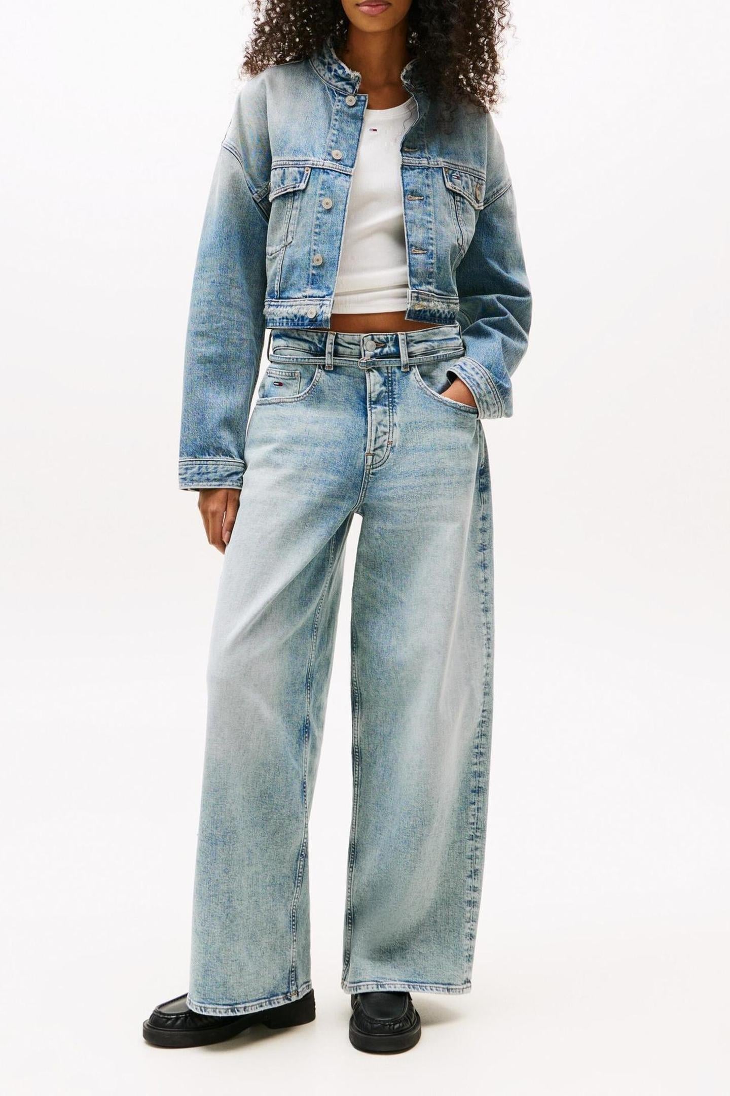 CHARLIE MID RISE LOOSE WIDE BEL DENIM MID LIGHT BLUE 3