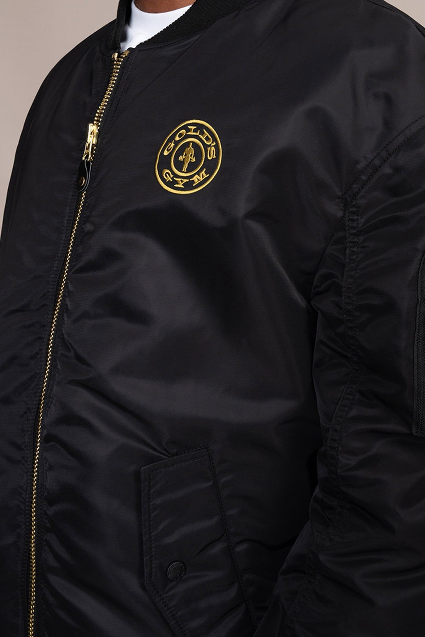 WEIGHT PLATE BOMBER JACKET BLACK 5