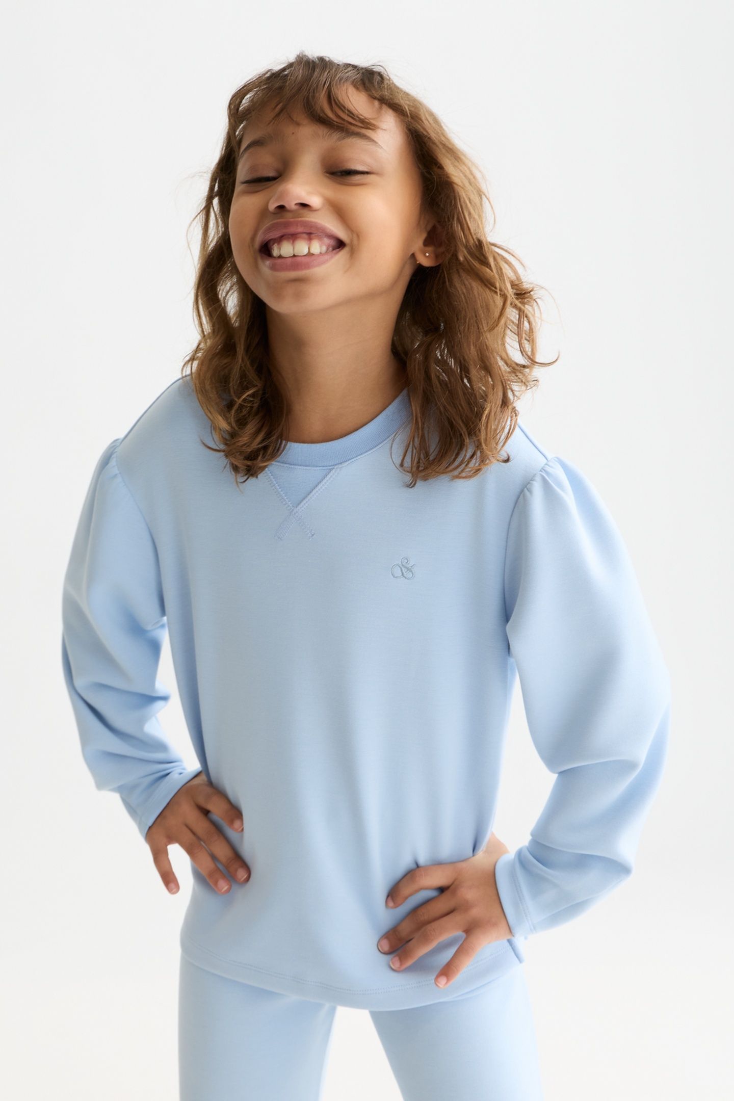 GIRLS SEASONAL CORE VISCOSEBLEND RELAXEDFIT SWEATSHIRT NAVY 6