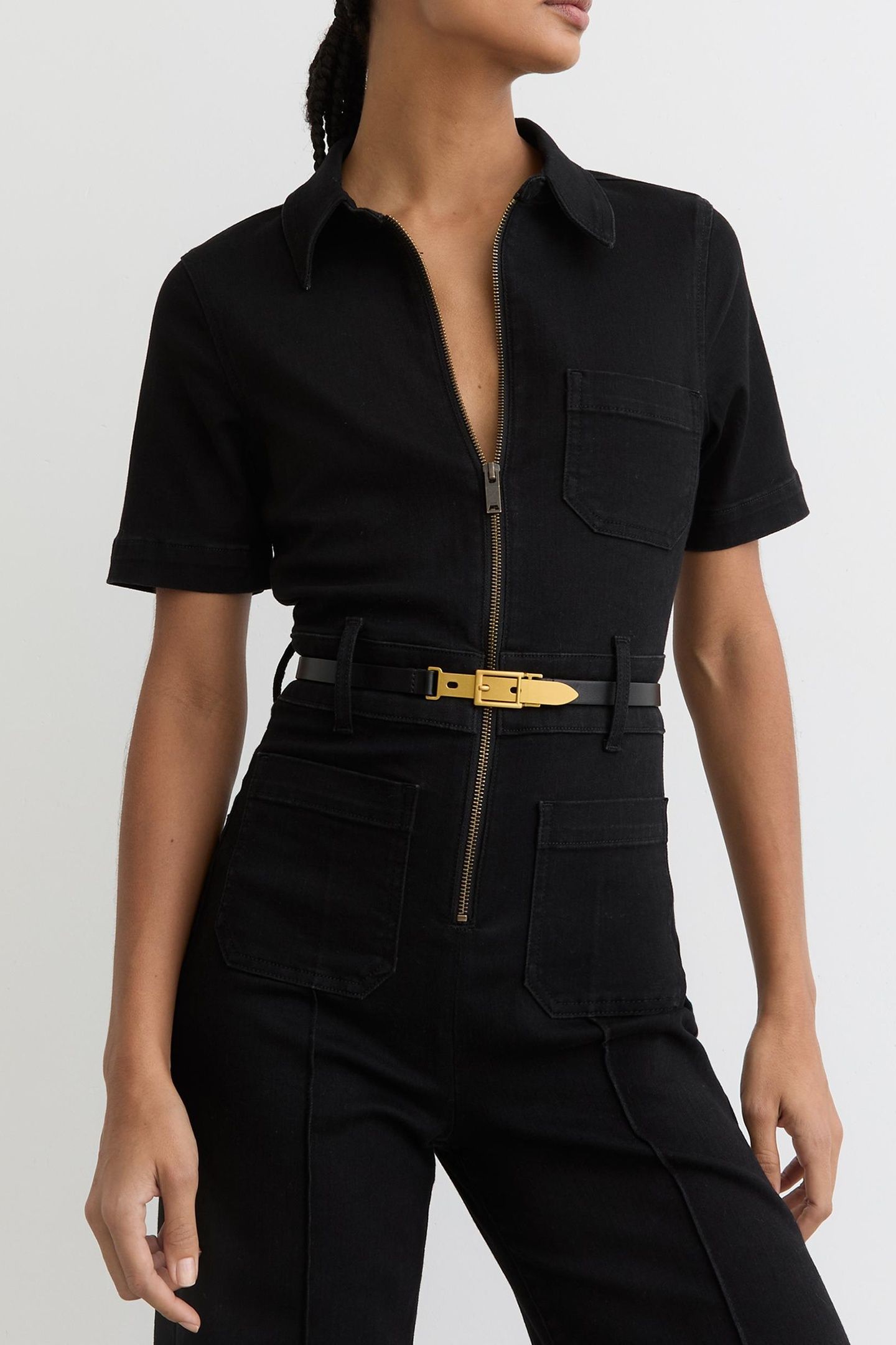 BUCKLE DETAIL BELT BLACK 4