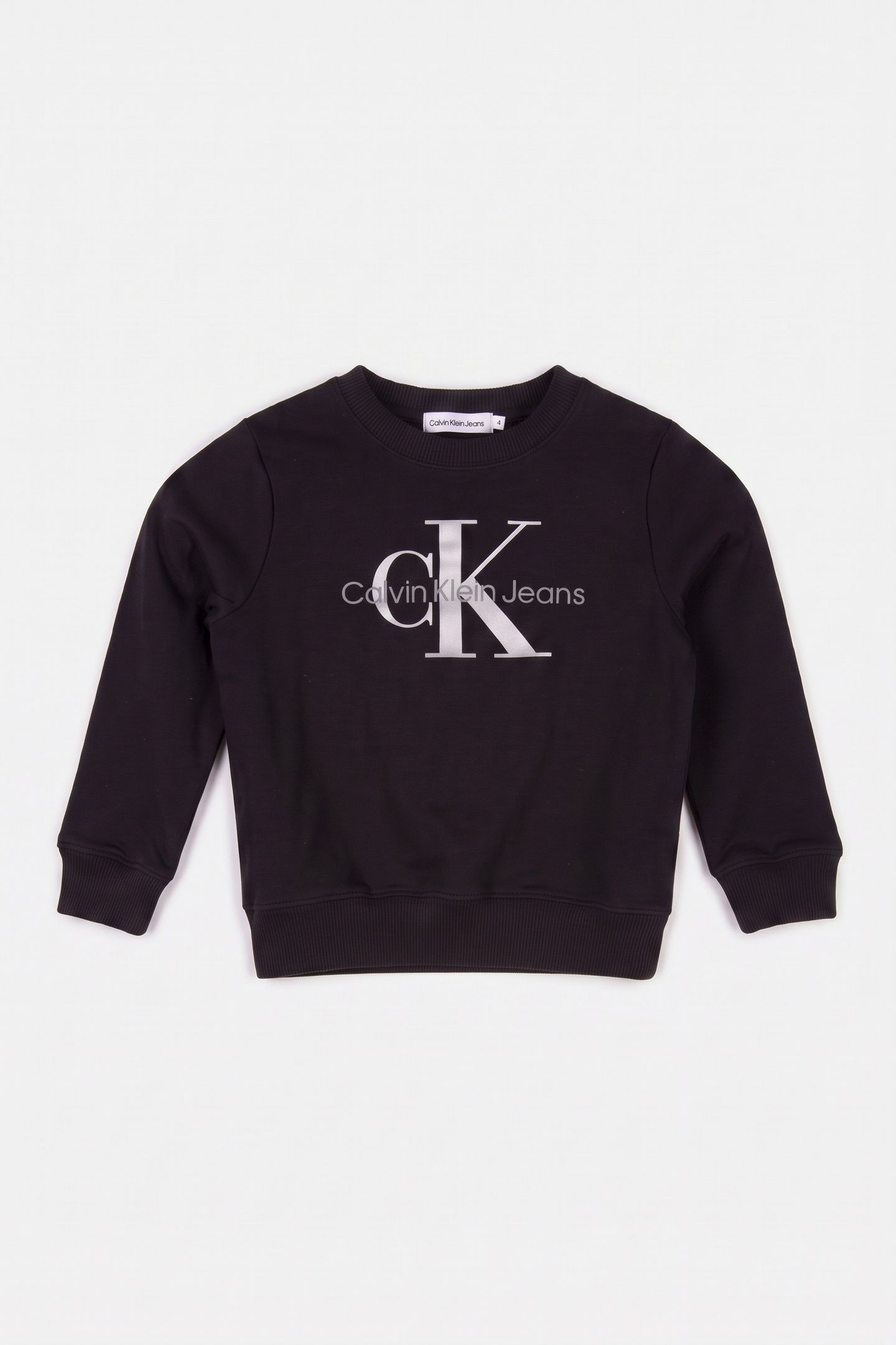 UNISEX MONOGRAM LOGO SWEATSHIRT BLACK 2