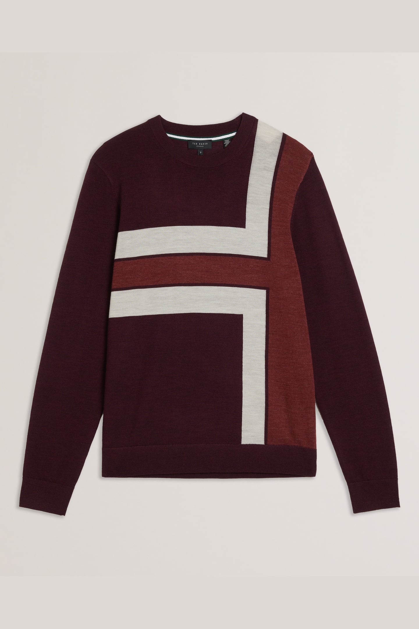 ROIKA LS REGULAR T CREW NECK MAROON 1