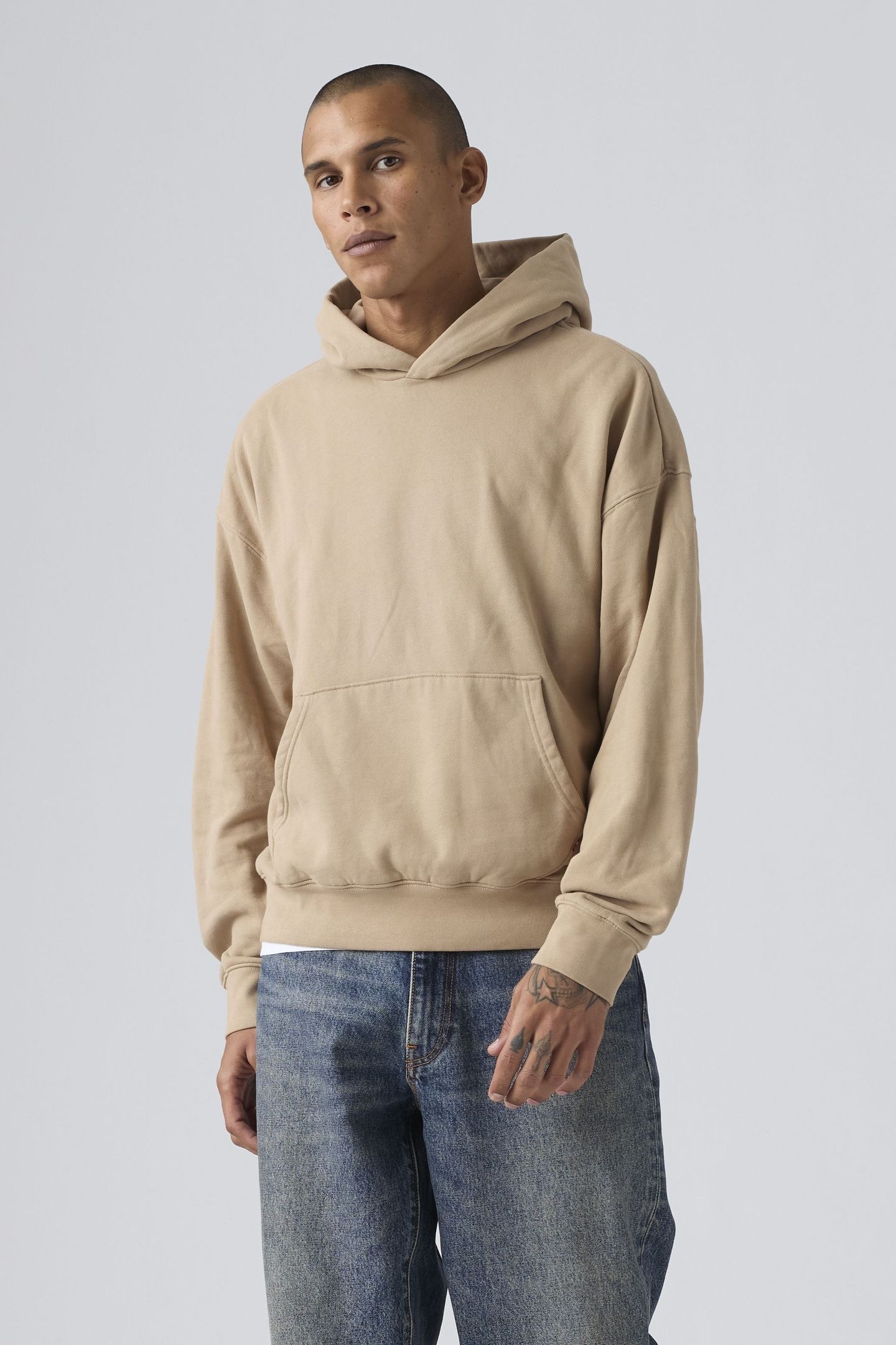 SOFT CROPPED HOODIE WHITE PEPPER WHITE P 5
