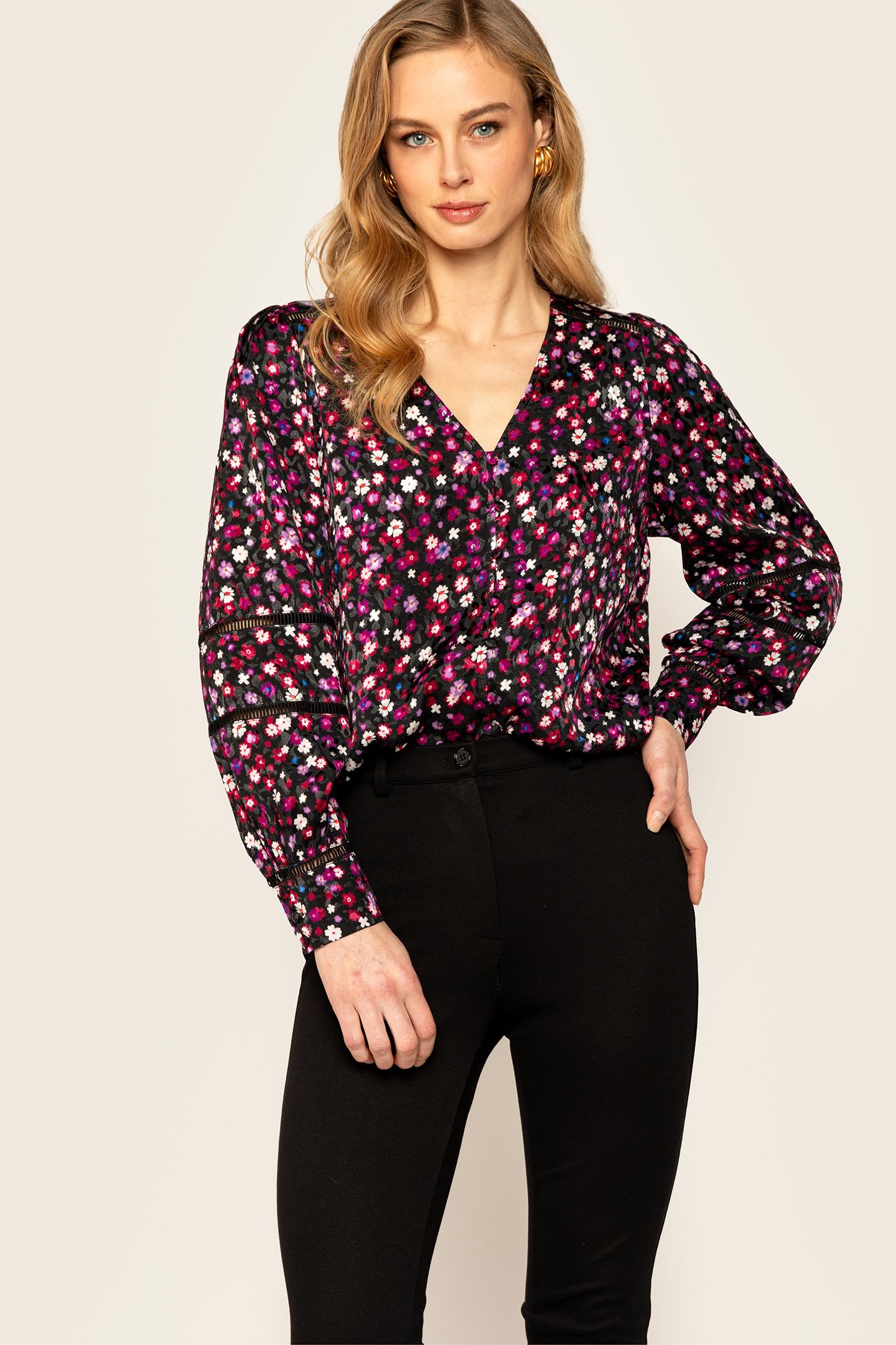 BOSSA BLOUSE RASPBERRY ROSE 1