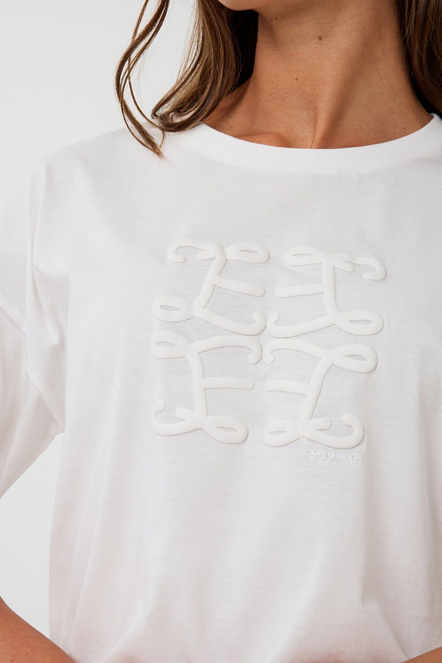T-SHIRT WIDE MONOGRAM OFF WHITE 7
