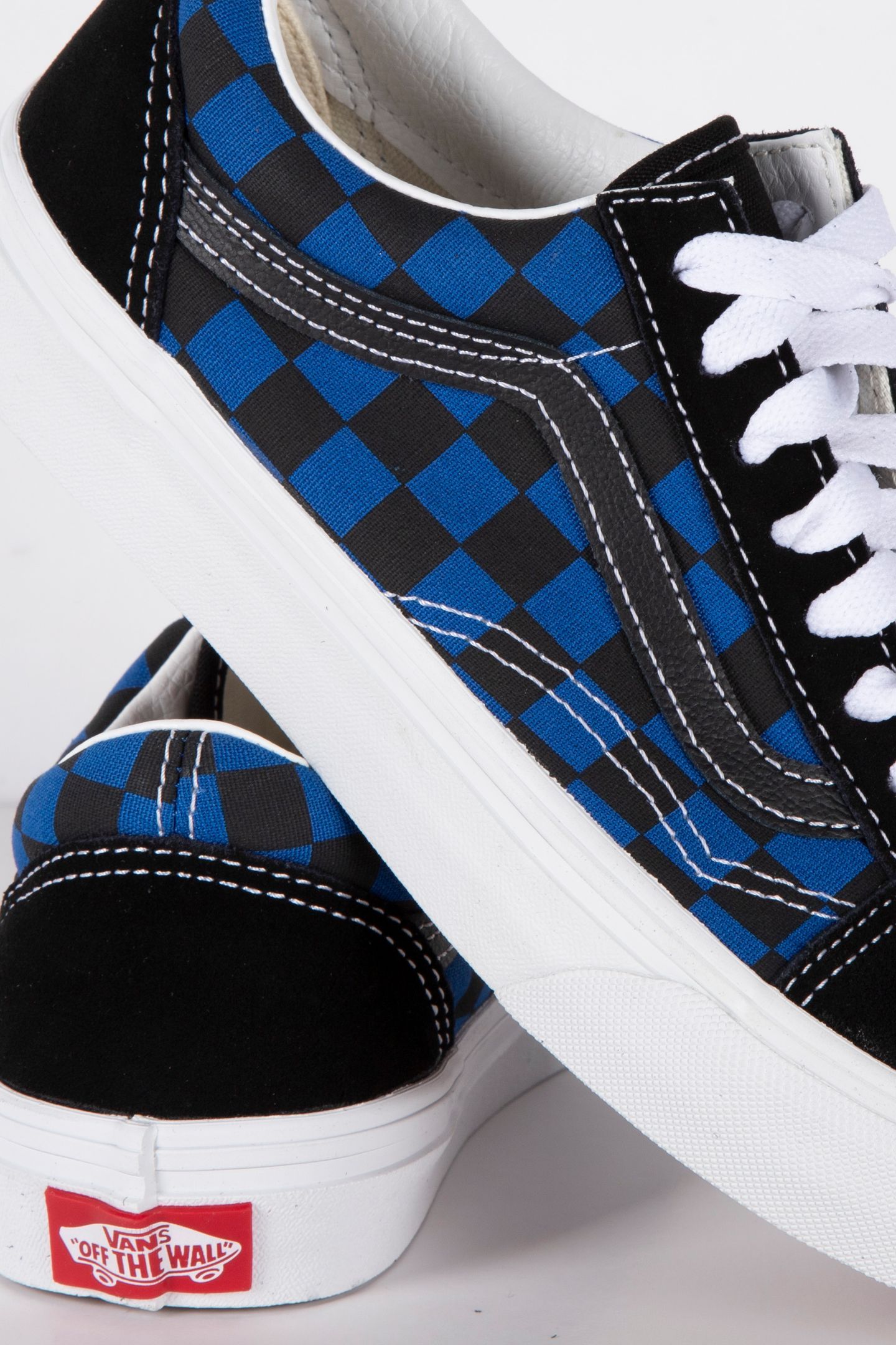 UNISEX OLD SKOOL CHECKERBOARD BLUE/BLACK 5