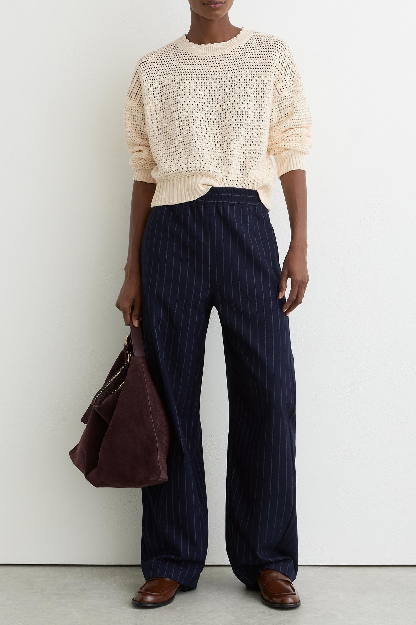 CREW NECK STITCH JUMPER NEUTRAL 2