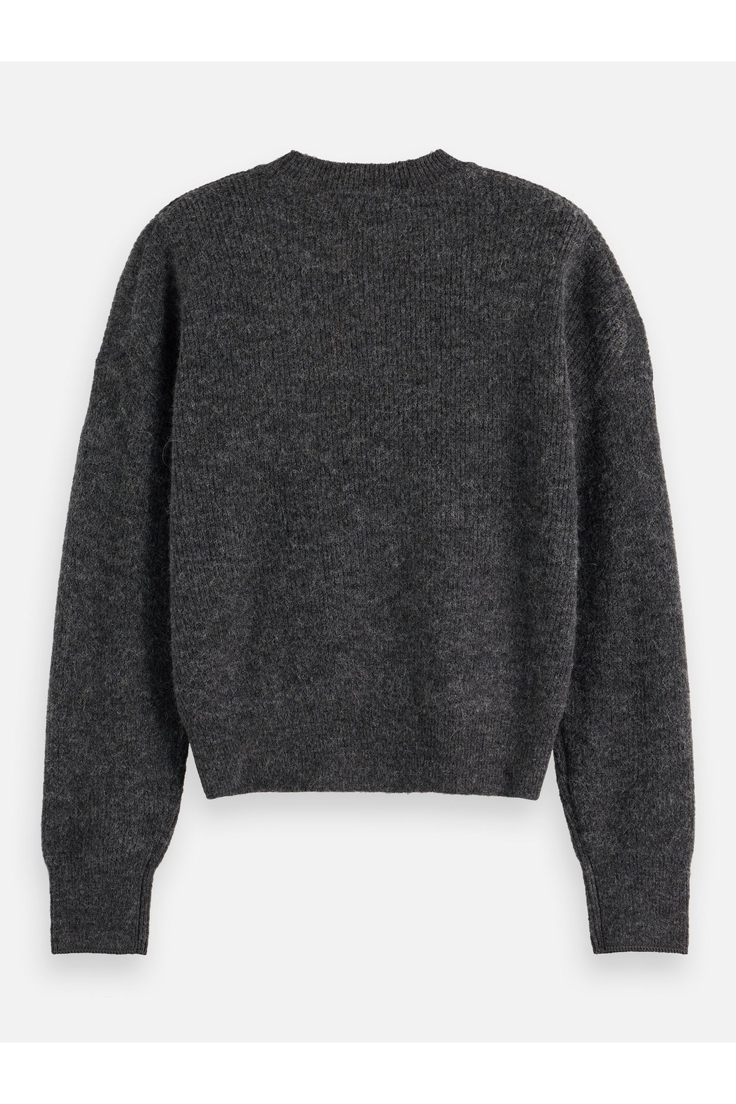 CORE FUZZY CREW NECK PULLOVER MEDIUM GREY 5