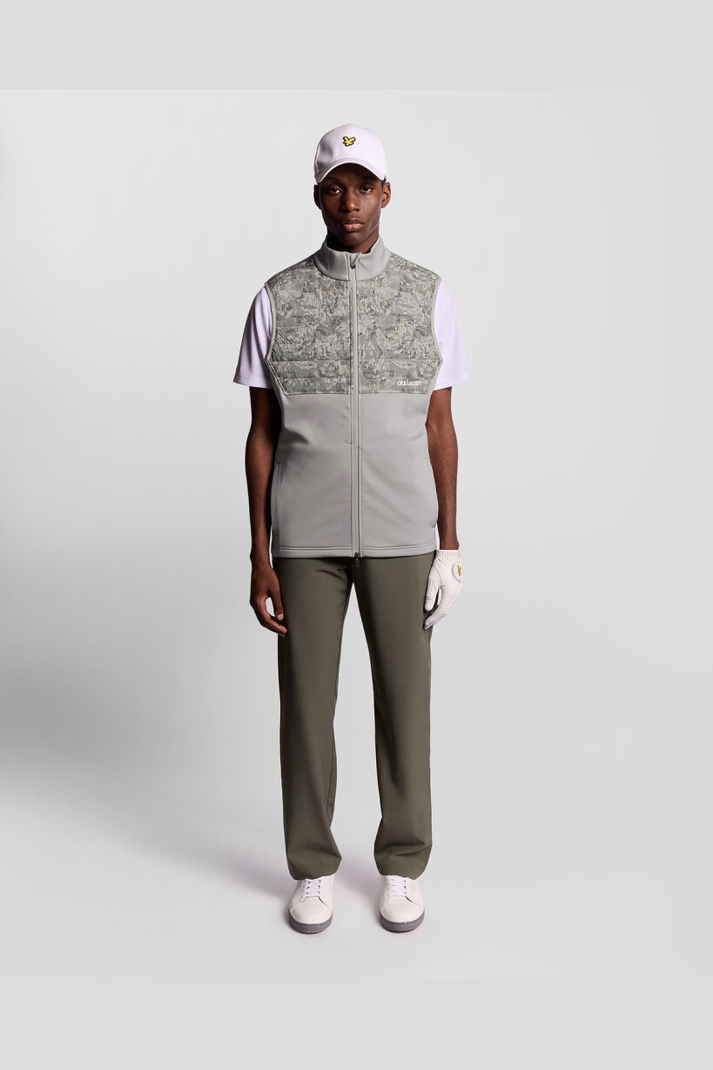 GOLF PRINTED WINDJAMMER FULL ZIP VEST TRUE IRON 3