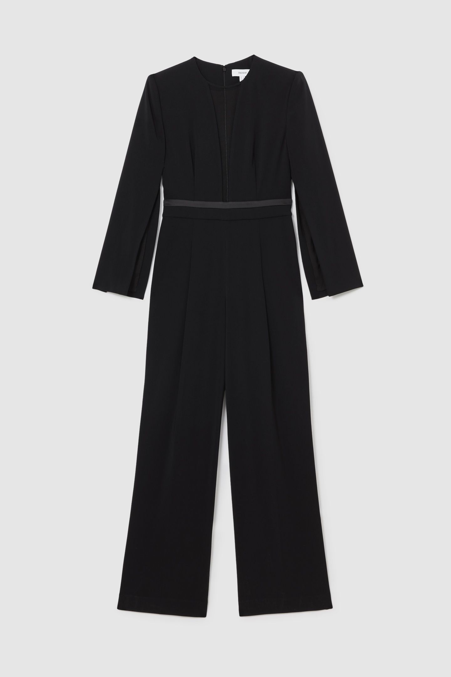 SHEER LONGSLEEVE JUMPSUIT BLACK 3