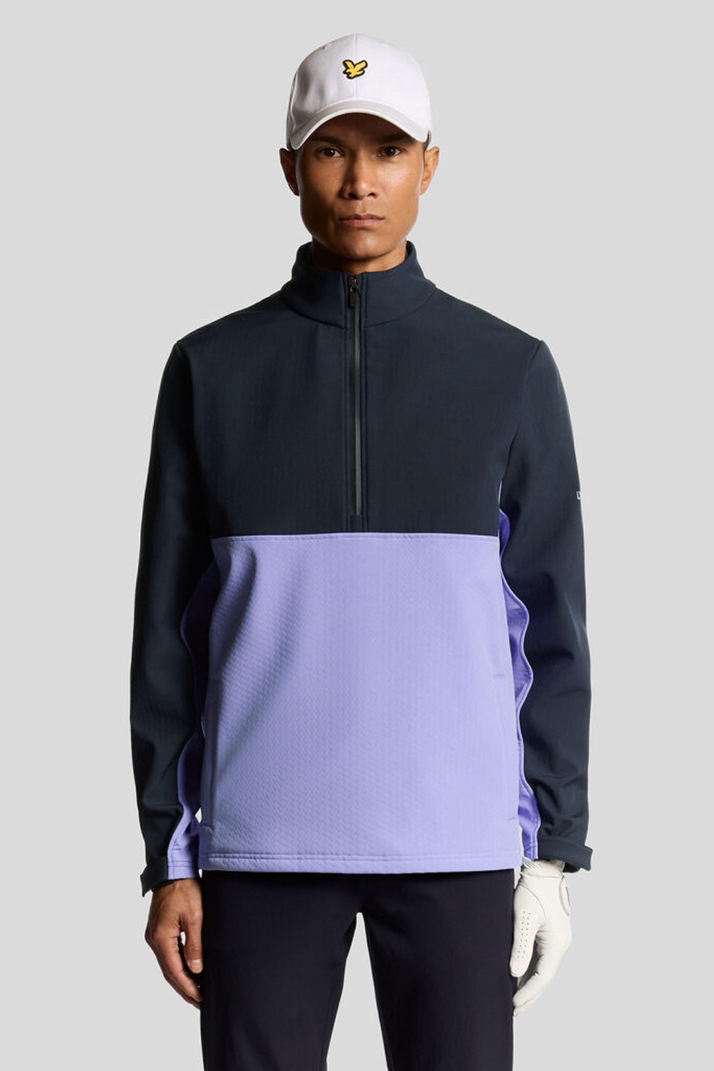 GOLF HALF ZIP WINDJAMMER JACKET MOONLIGHT/DARK NAVY 1
