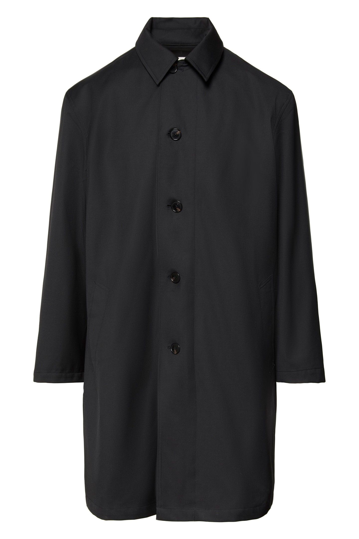 LS TECH WOOL BLEND COAT BLACK 1