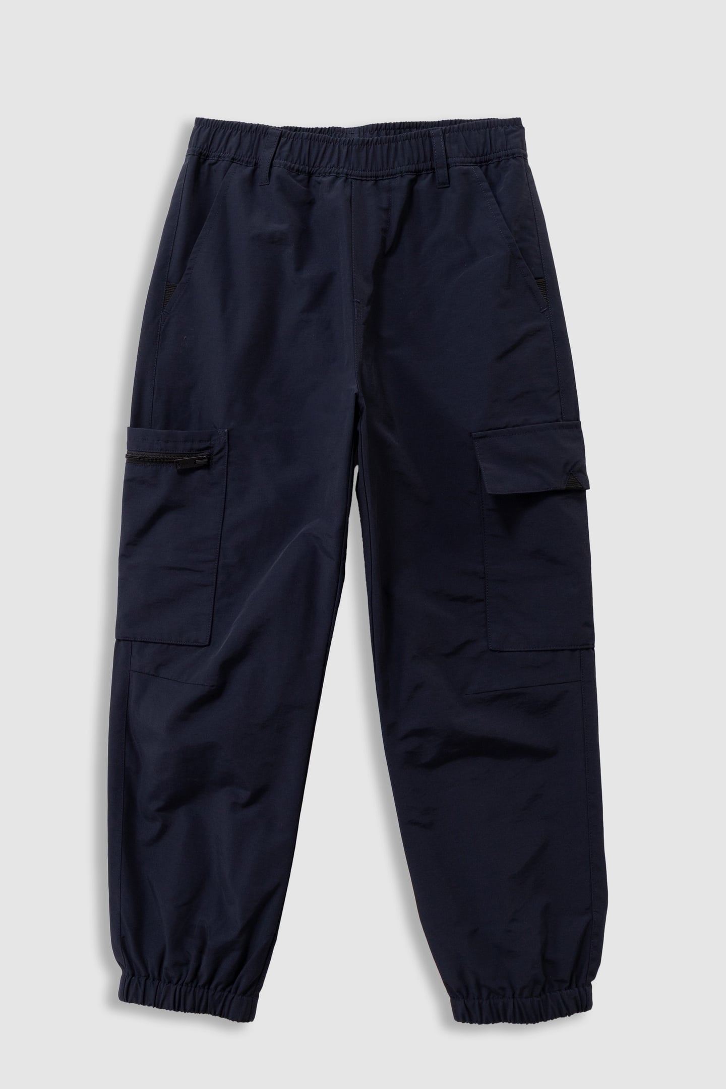 BOYS’ NAVY NYLON CARGO-STYLE JOGGERS 1