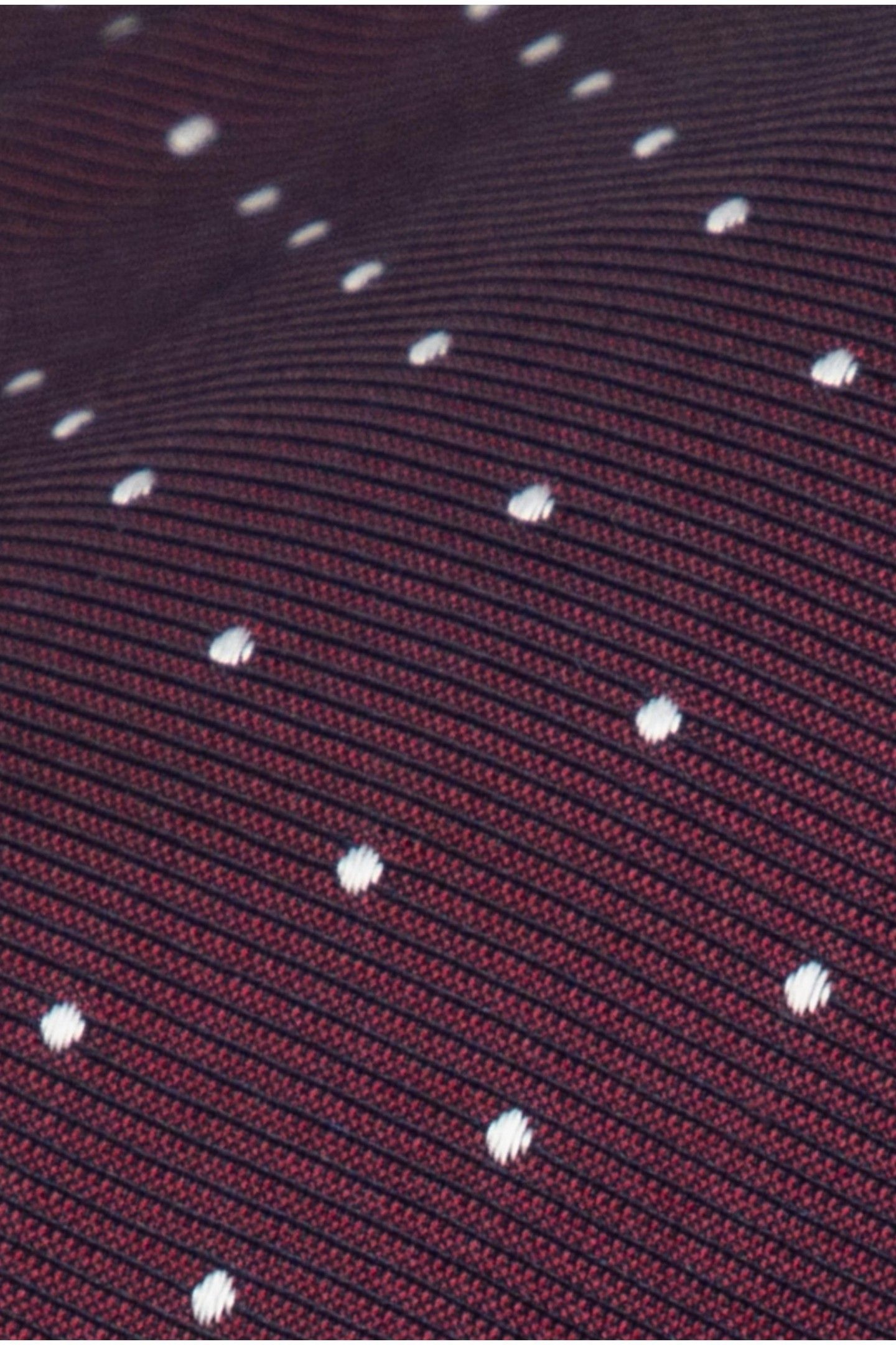 SKOKIE PIN DOT TIE BURGUNDY 2