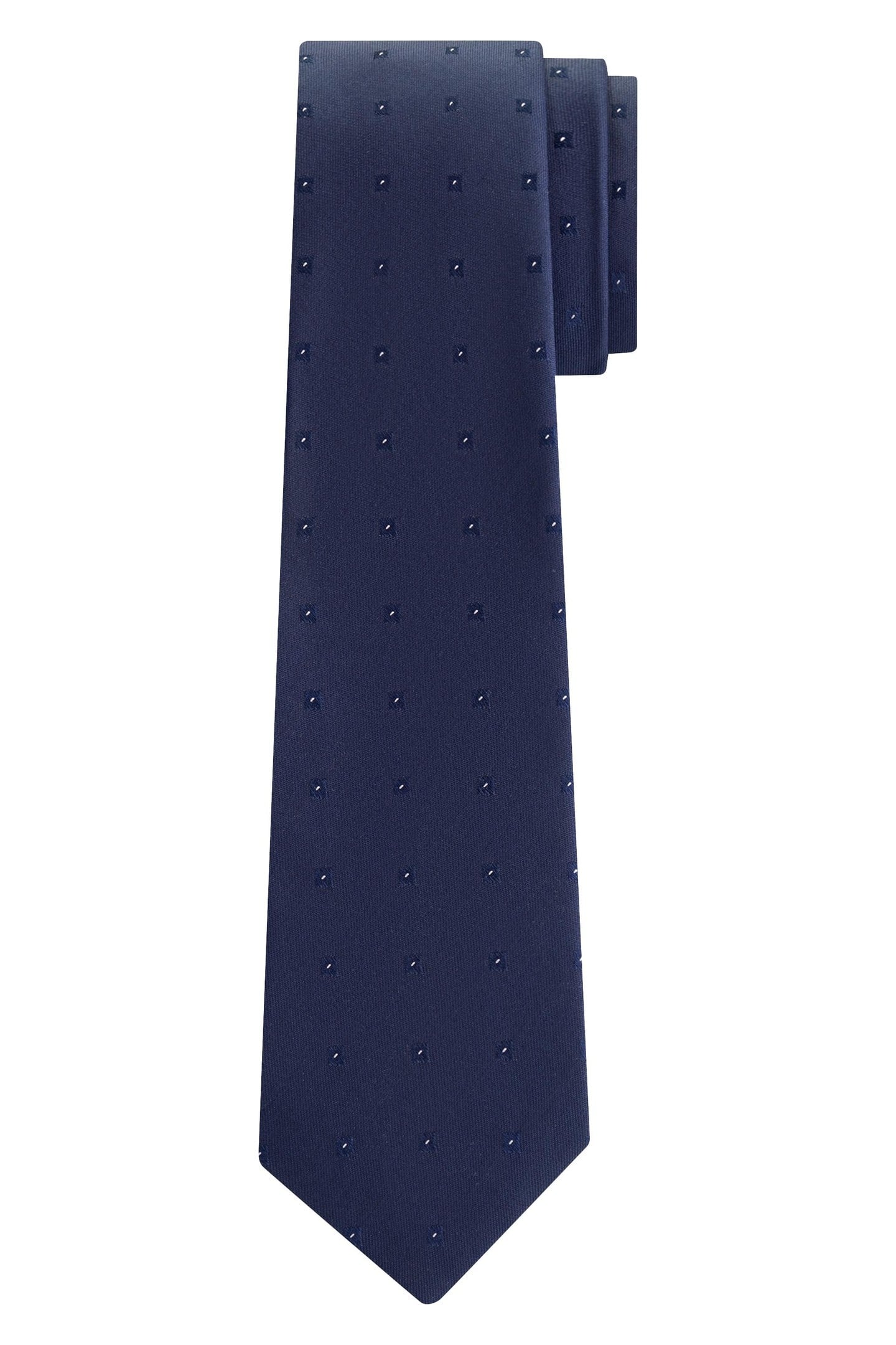 GEO MOTIF SILK TIE NIGHT SKY 1